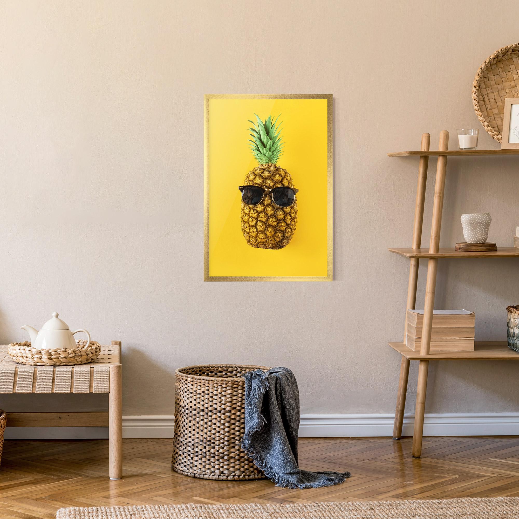 Gerahmte Poster Fresh Pineapple mockup 9