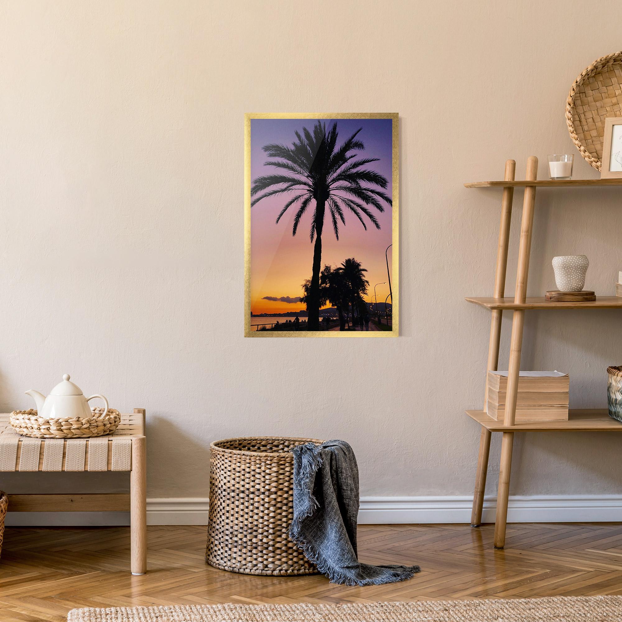 Gerahmte Poster Purple Palm mockup 9