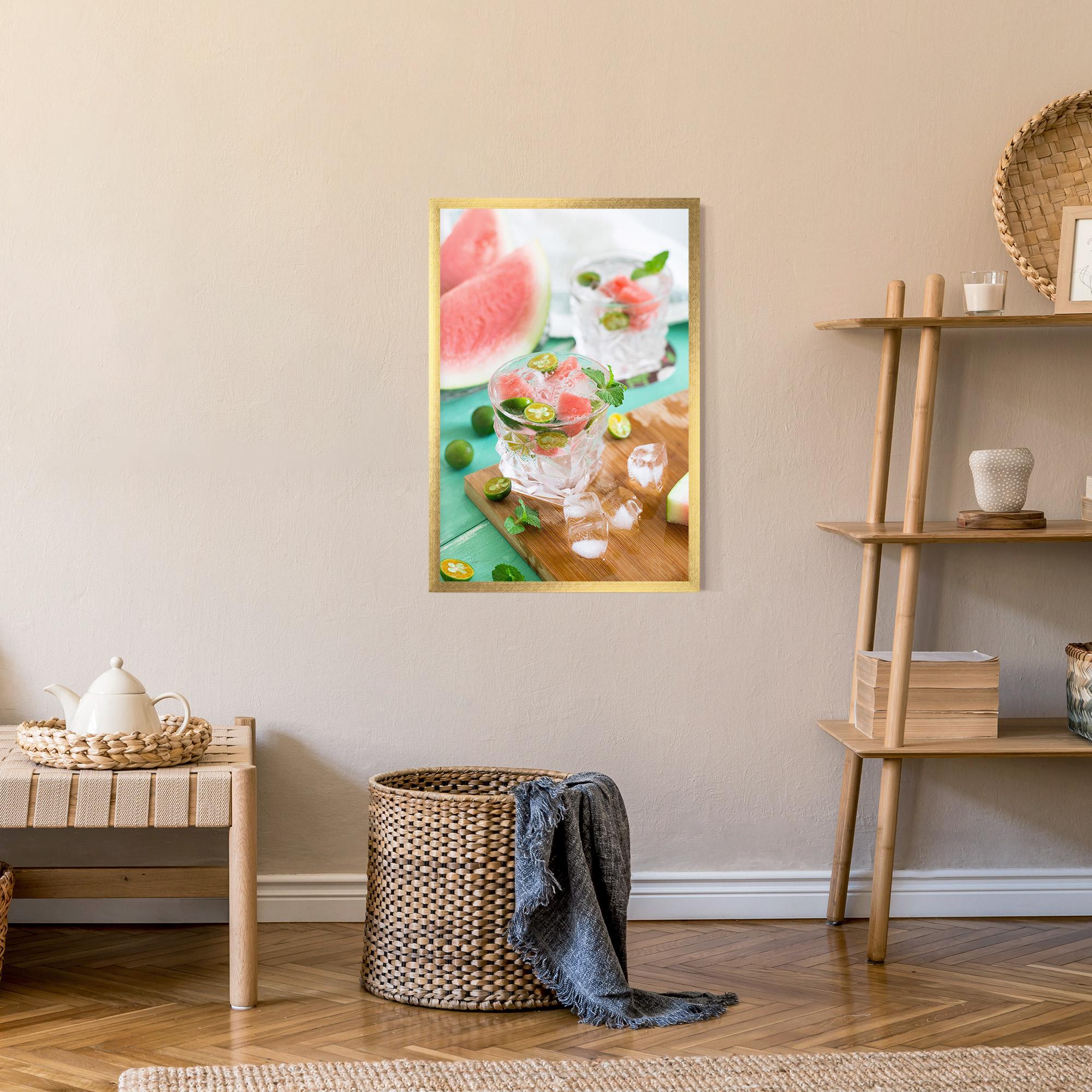 Gerahmte Poster Summer Drink mockup 9