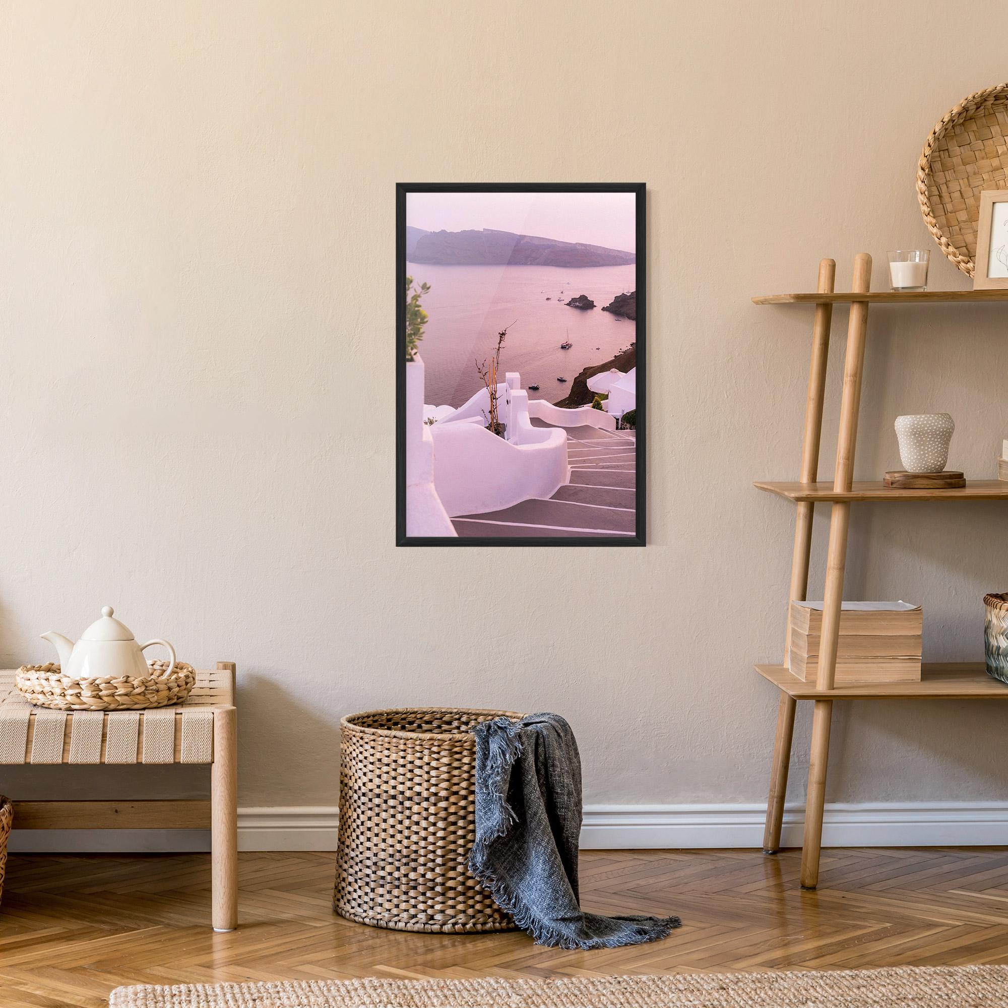 Gerahmte Poster Grece Strairs mockup 9