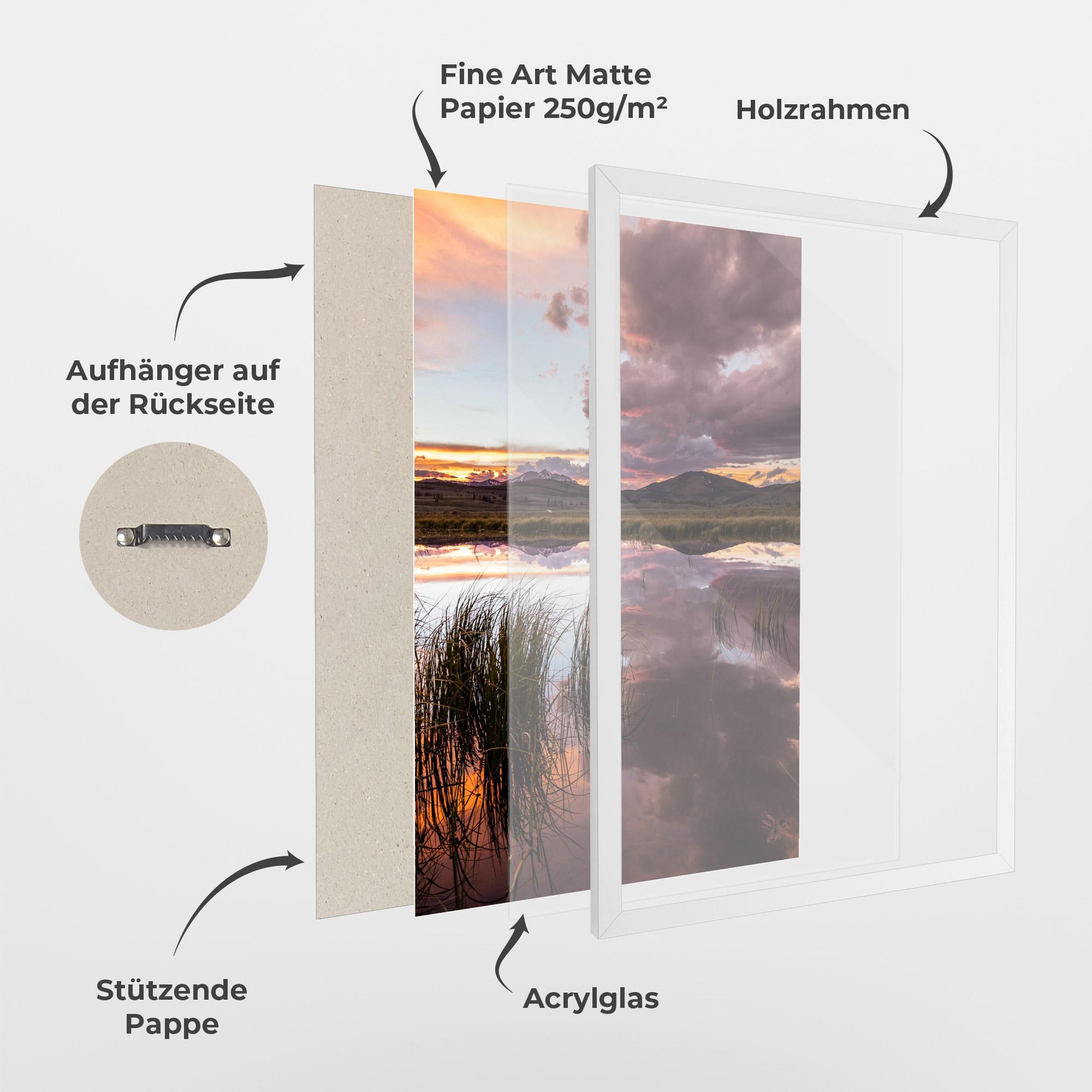 Gerahmte Poster Pretty View mockup 1