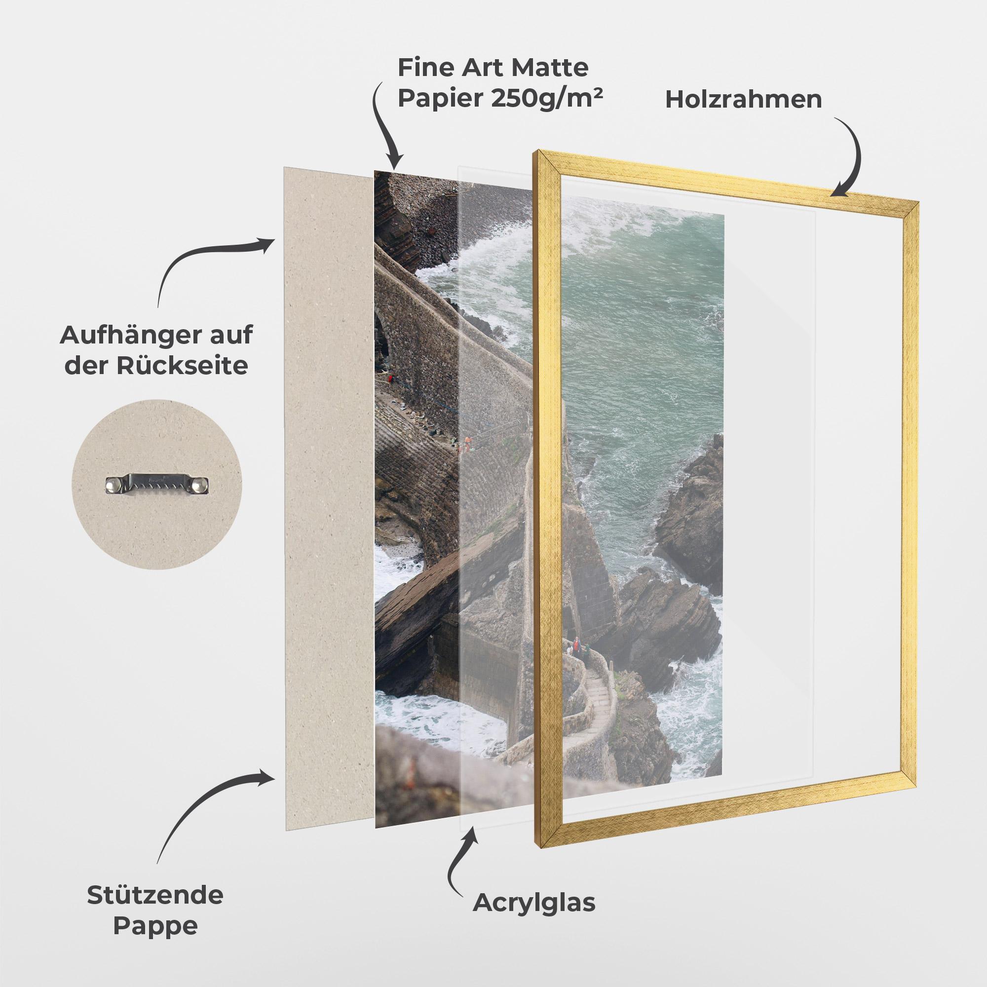 Gerahmte Poster Big Bridge mockup 1