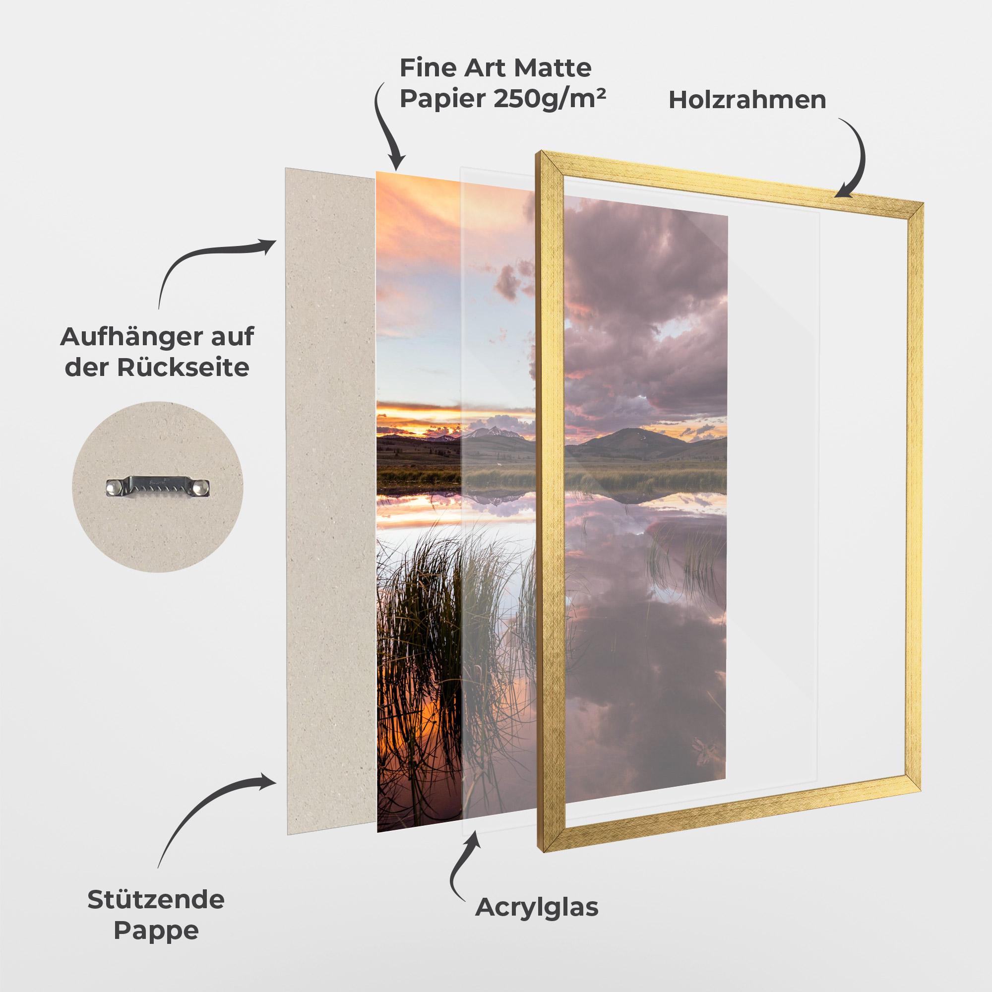 Gerahmte Poster Pretty View mockup 1