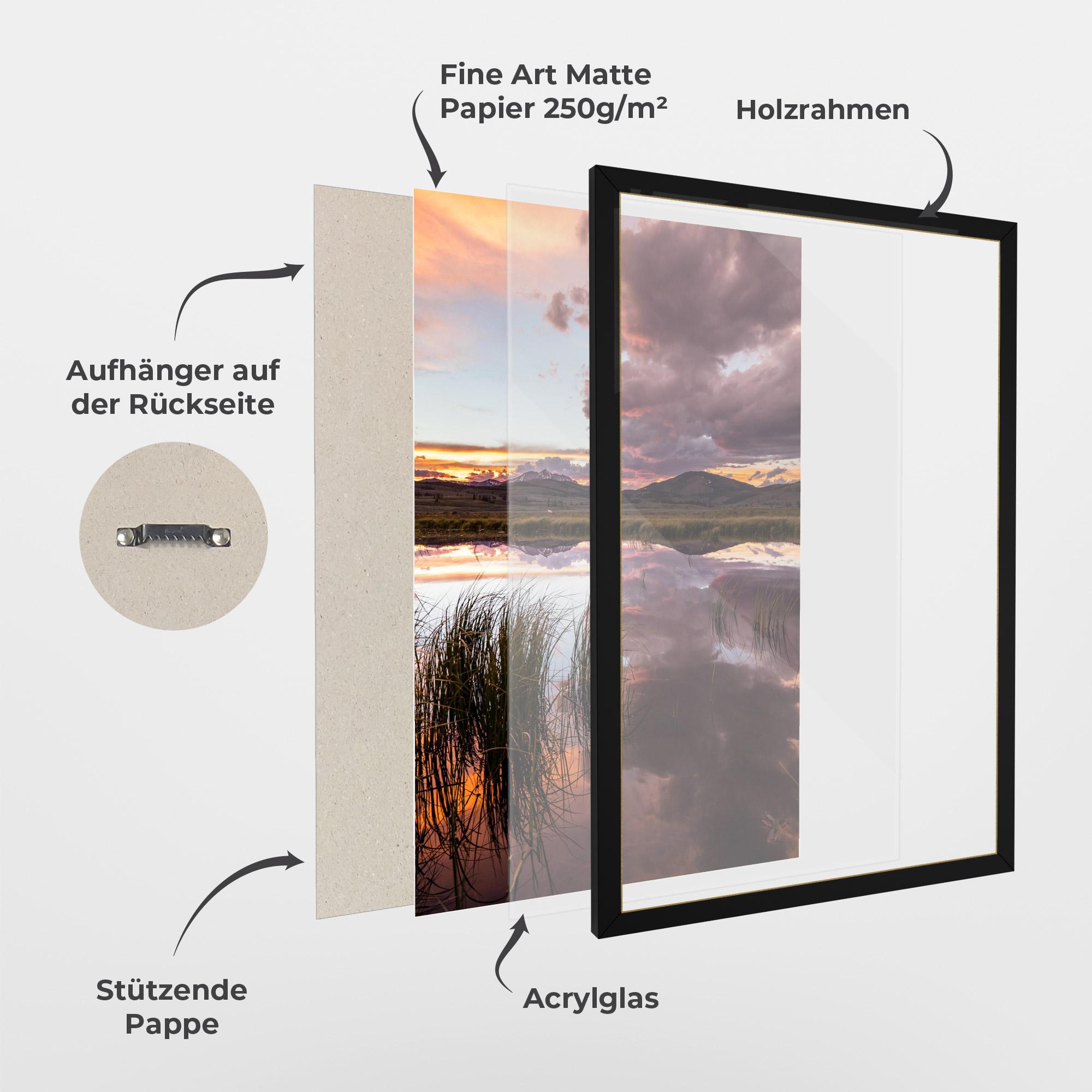 Gerahmte Poster Pretty View mockup 1