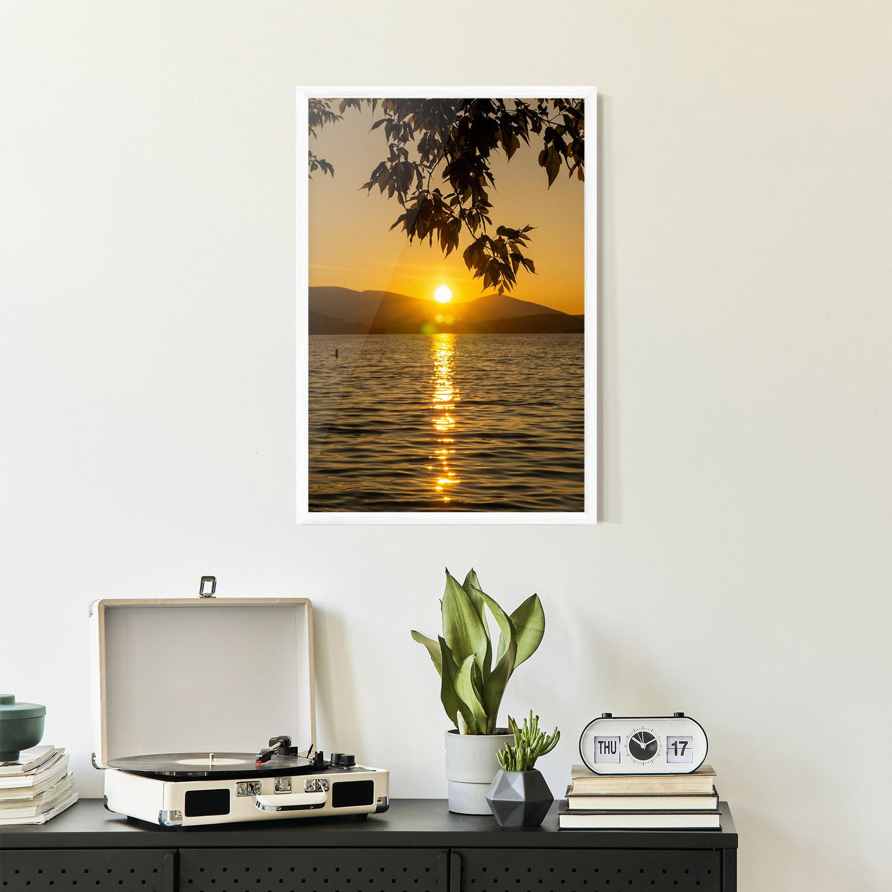 Gerahmte Poster Yellow Sunrise mockup 2