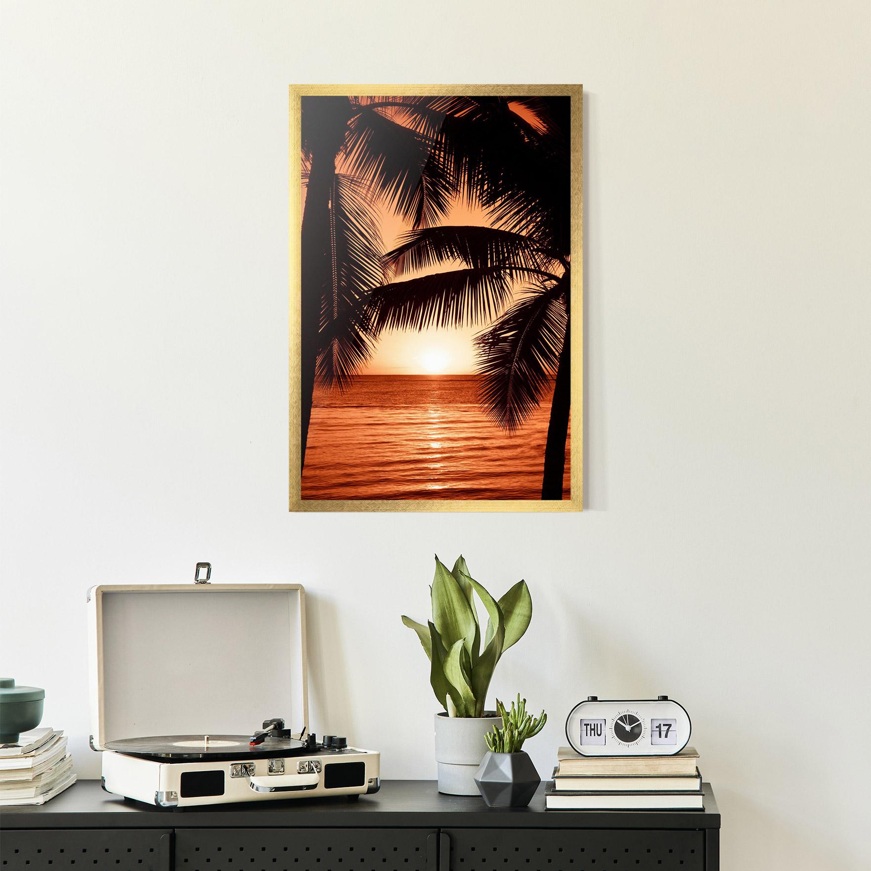 Gerahmte Poster Orange Sea mockup 2