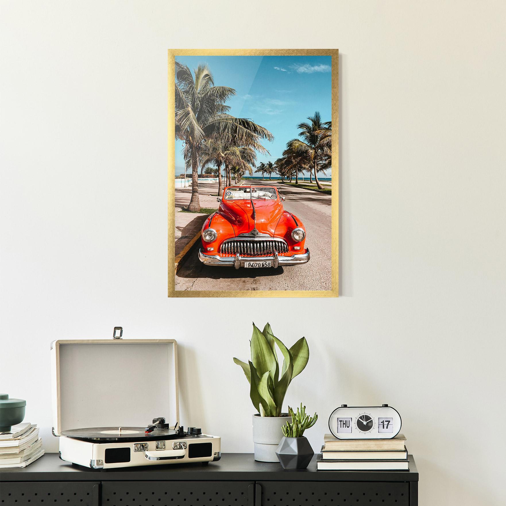 Gerahmte Poster Red Summer Car mockup 2