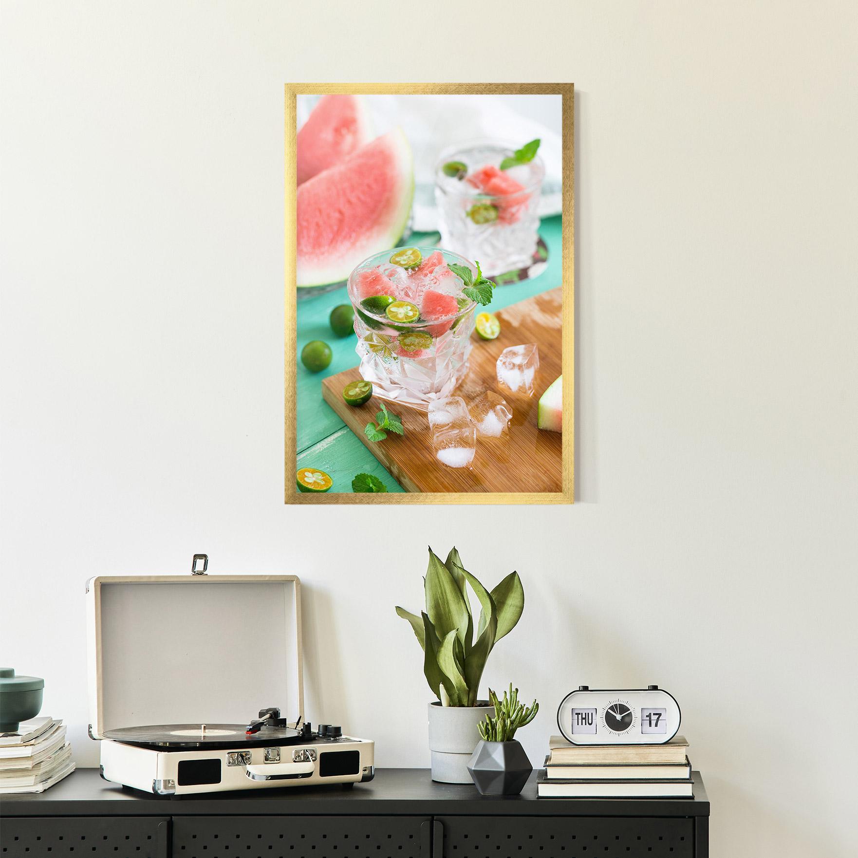 Gerahmte Poster Summer Drink mockup 2