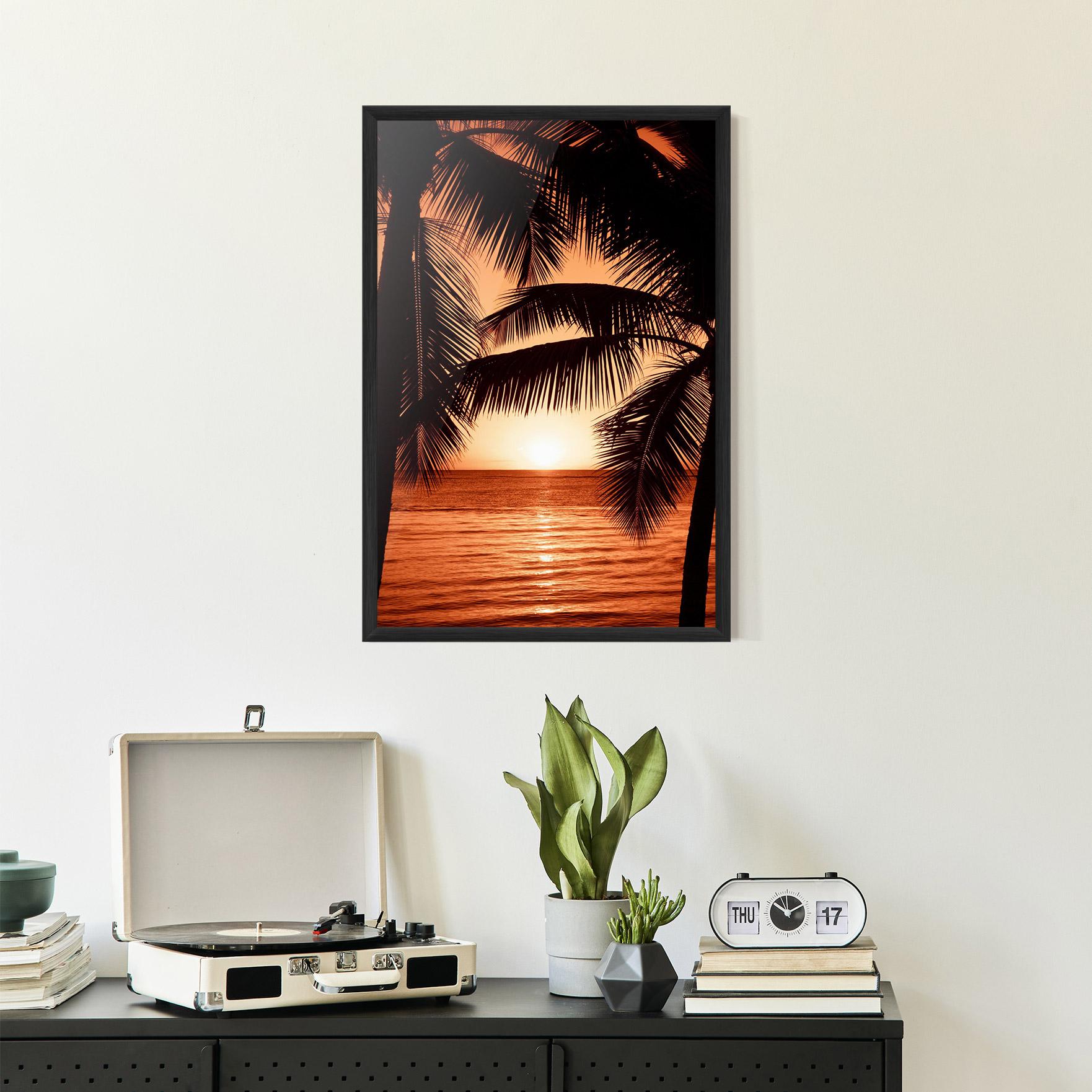 Gerahmte Poster Orange Sea mockup 2