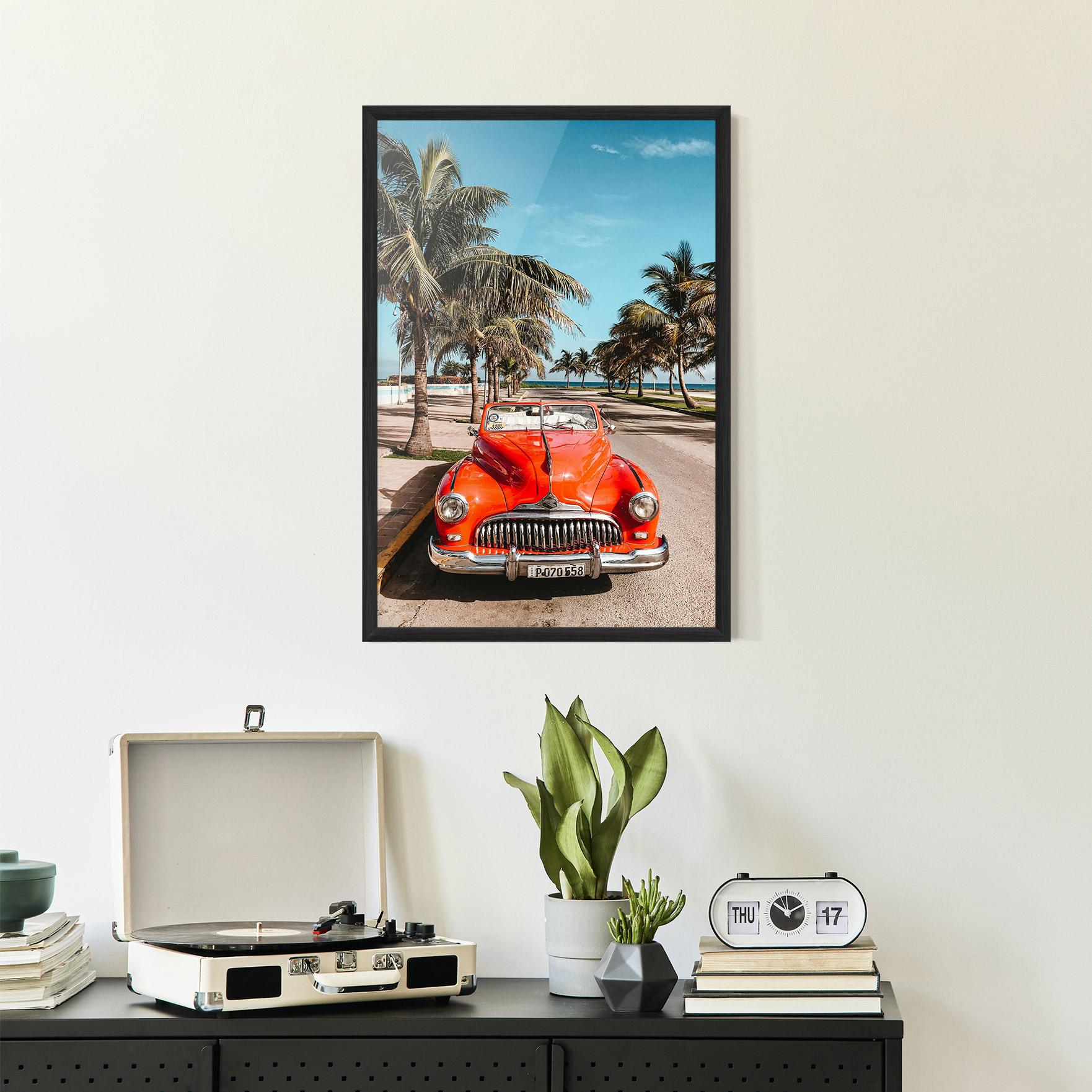 Gerahmte Poster Red Summer Car mockup 2