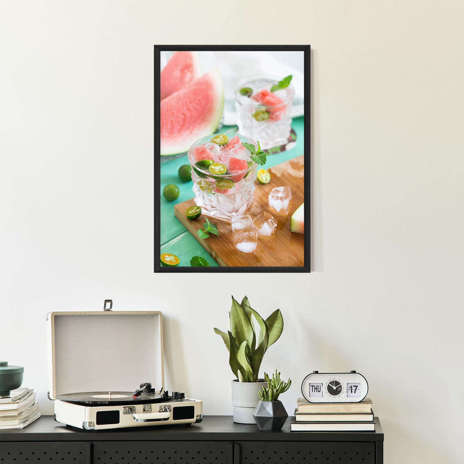 Gerahmte Poster Summer Drink mockup 2