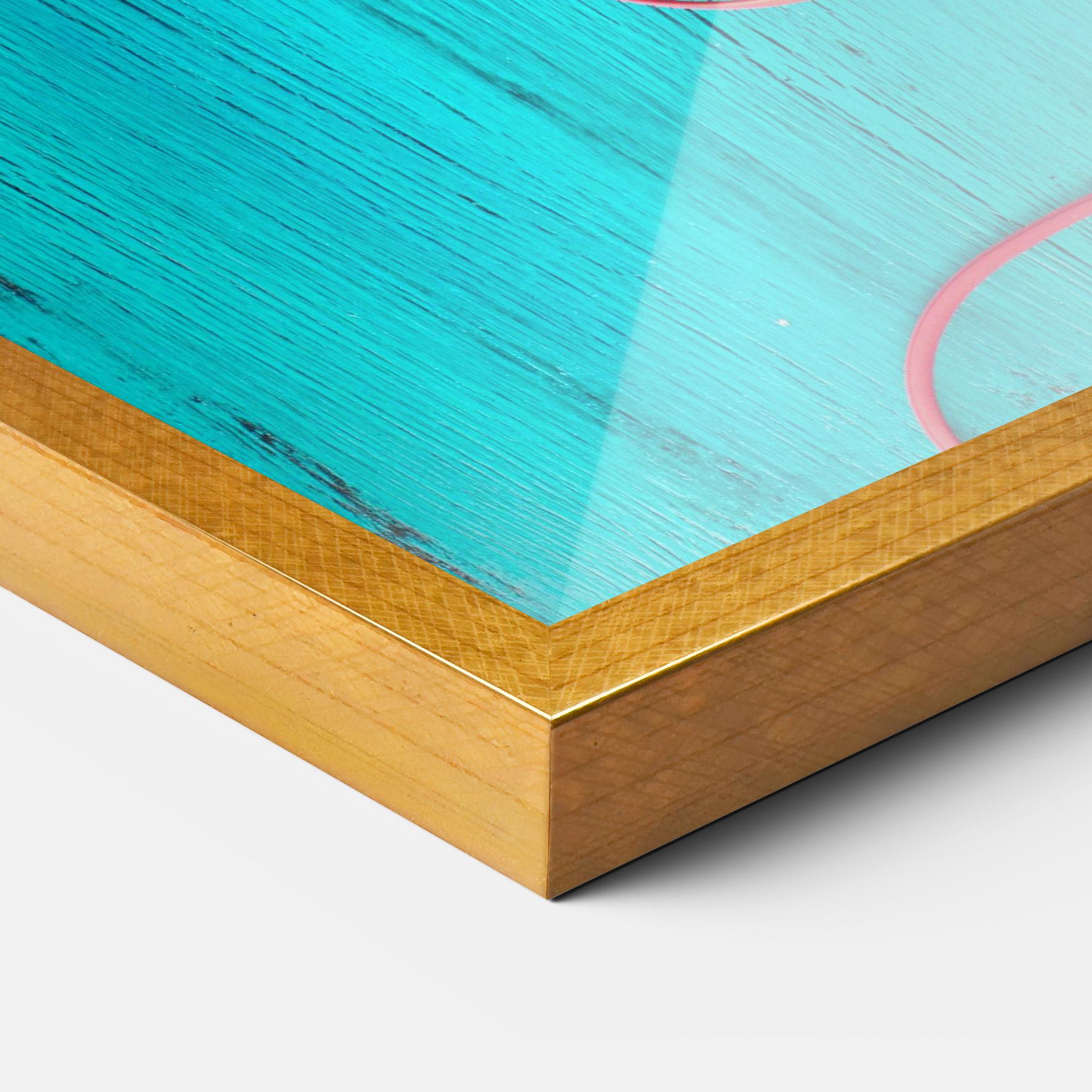 Gerahmte Poster Blue Pineapple mockup 3