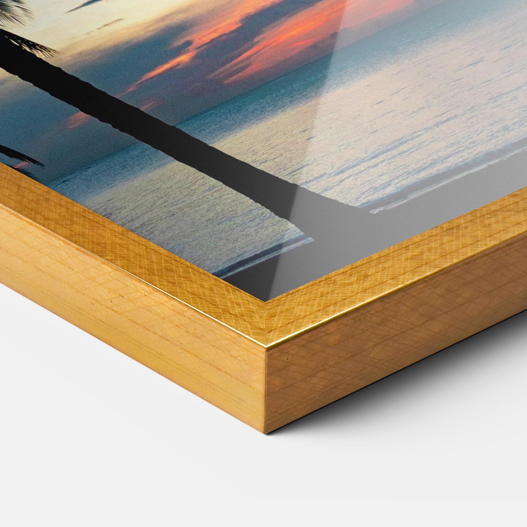 Gerahmte Poster Palm Shilouette mockup 3