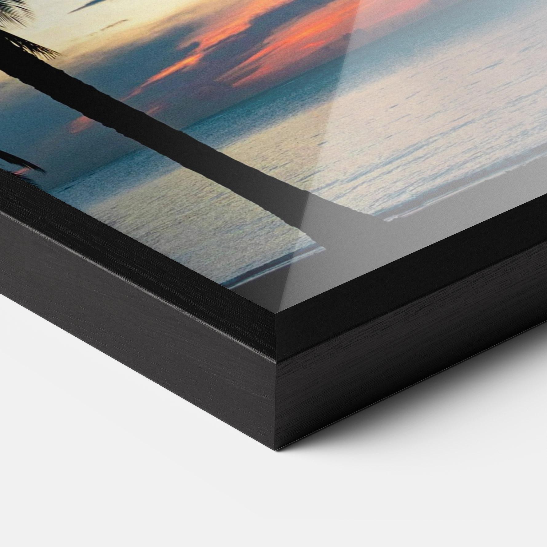 Gerahmte Poster Palm Shilouette mockup 3