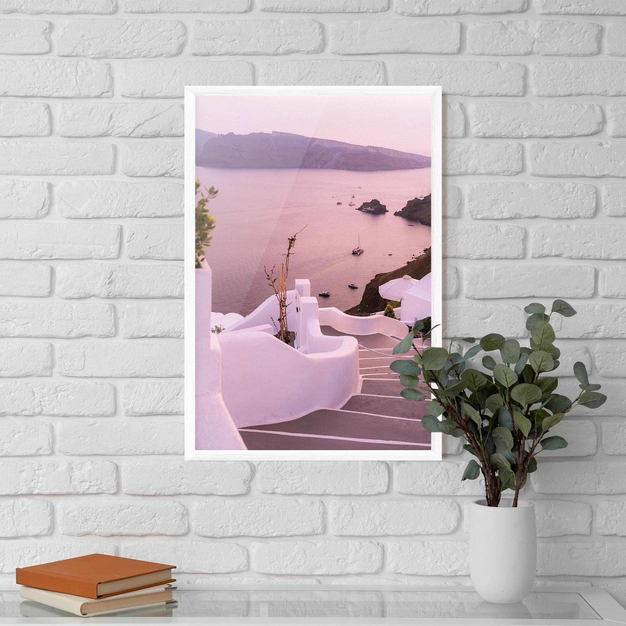 Gerahmte Poster Grece Strairs mockup 5