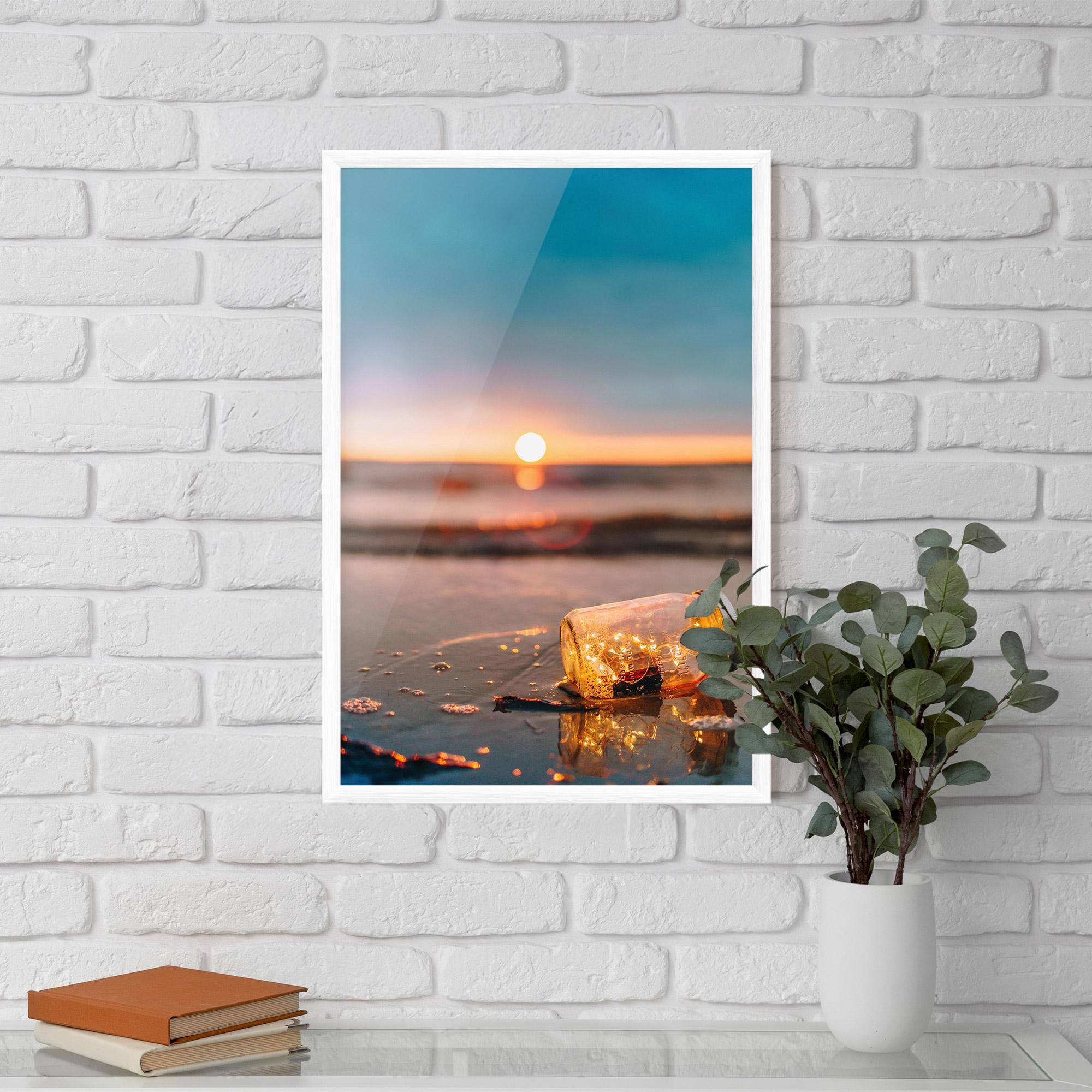 Gerahmte Poster Jar With Lights mockup 5