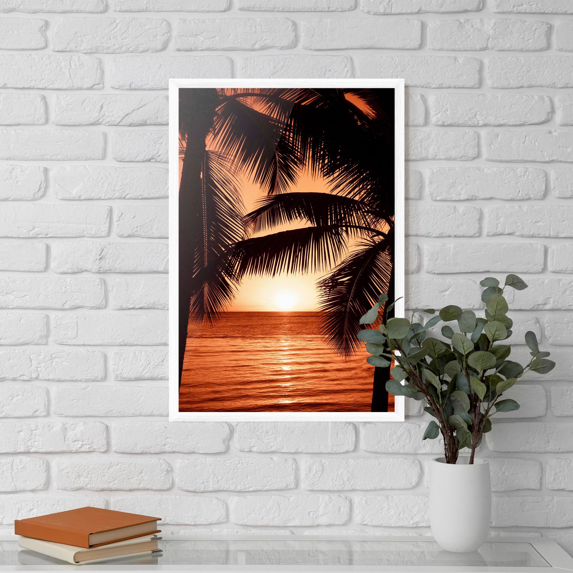 Gerahmte Poster Orange Sea mockup 5