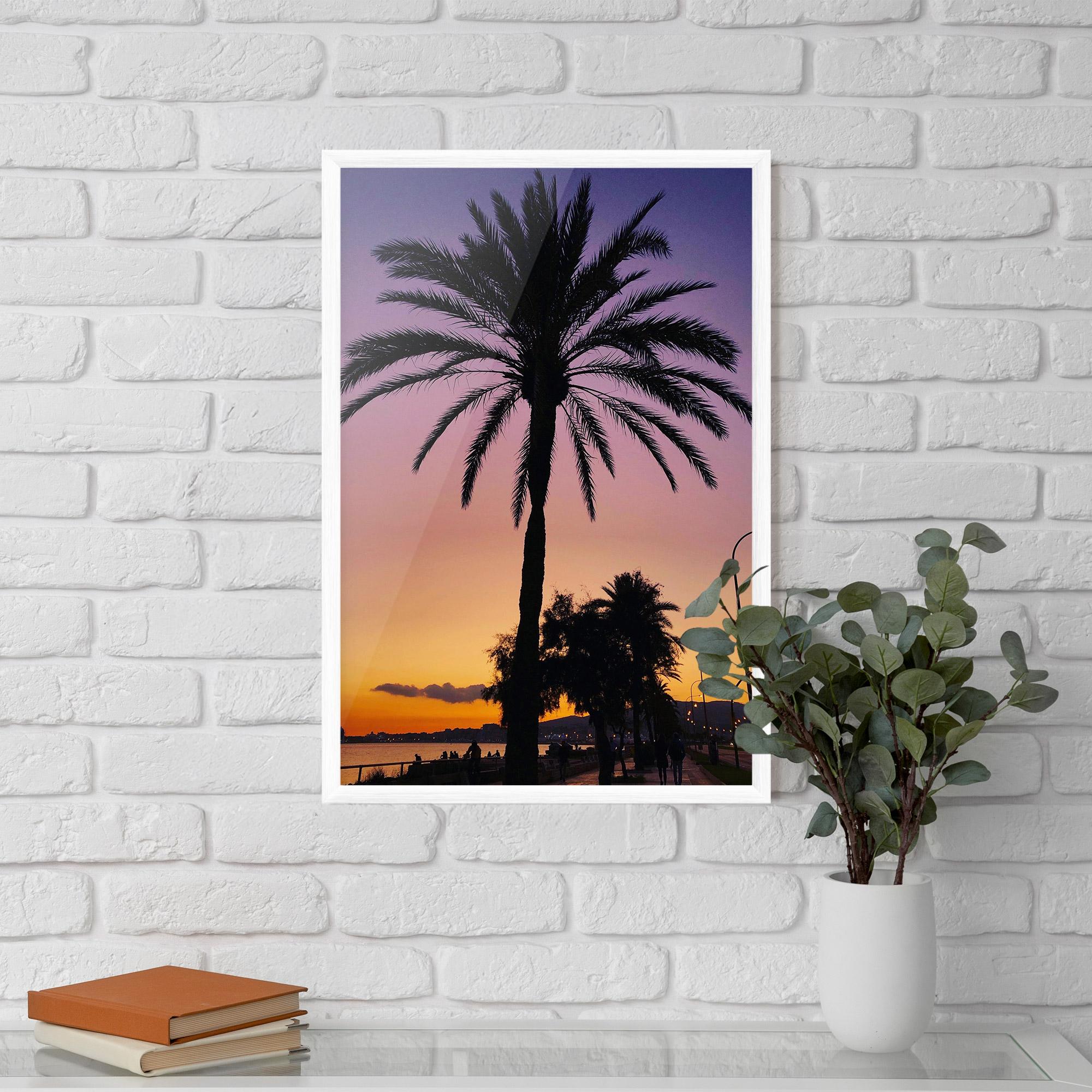 Gerahmte Poster Purple Palm mockup 5