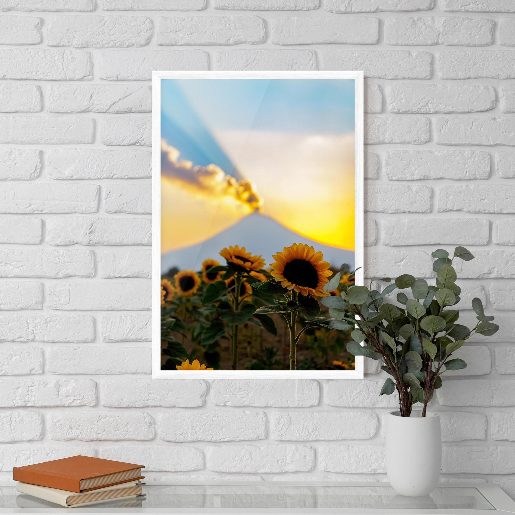 Gerahmte Poster Sunflower Sunset mockup 5