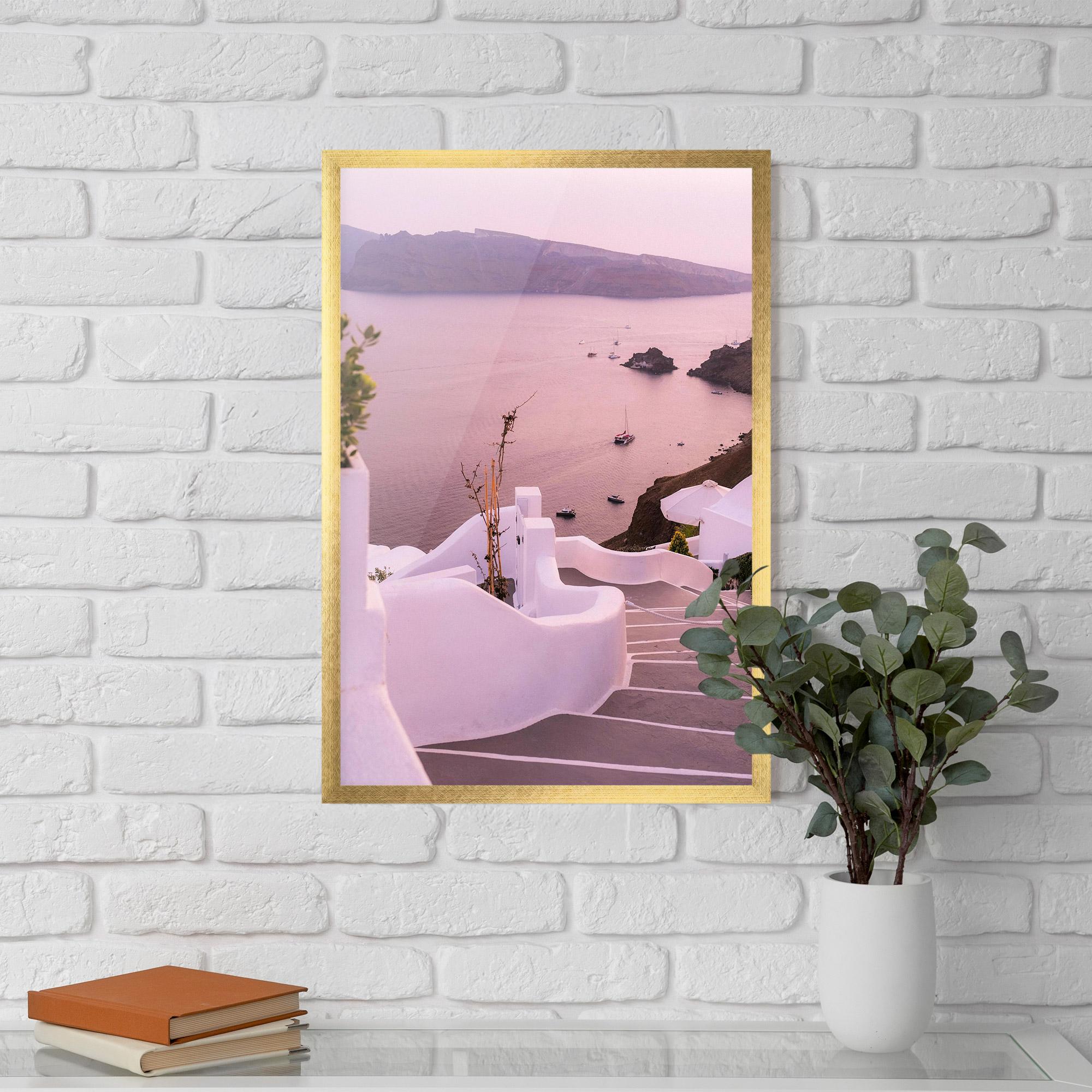 Gerahmte Poster Grece Strairs mockup 5