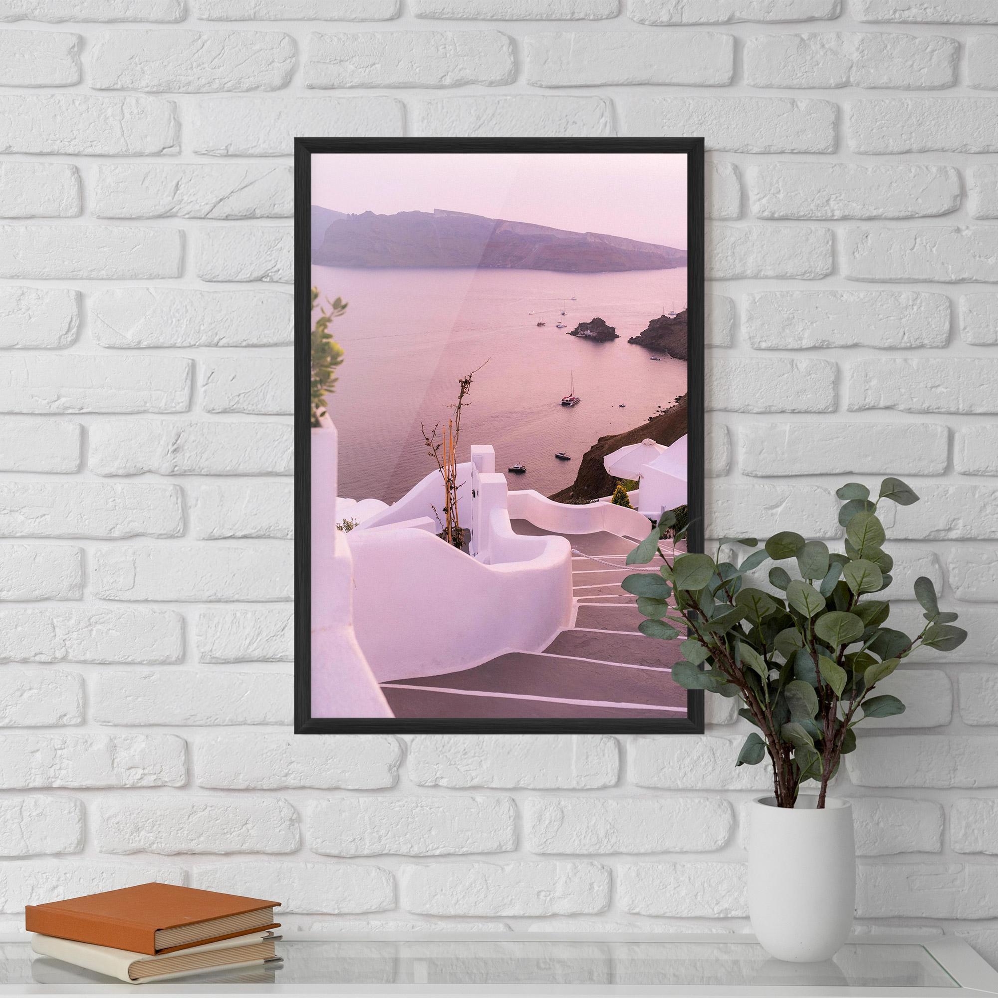 Gerahmte Poster Grece Strairs mockup 5
