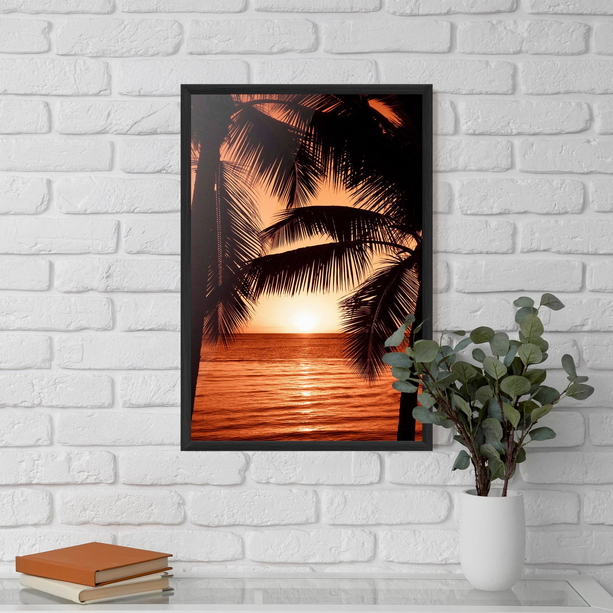 Gerahmte Poster Orange Sea mockup 5