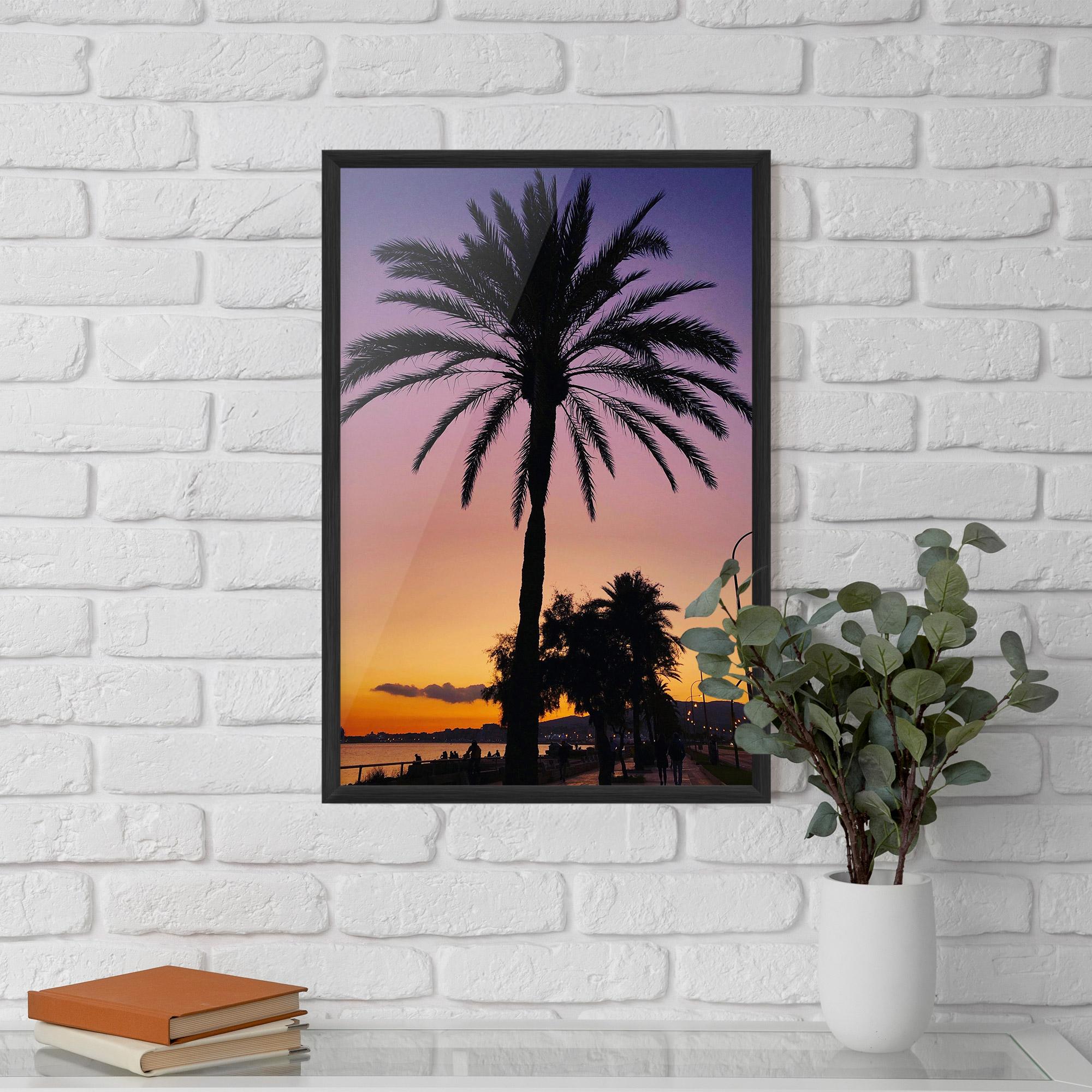 Gerahmte Poster Purple Palm mockup 5