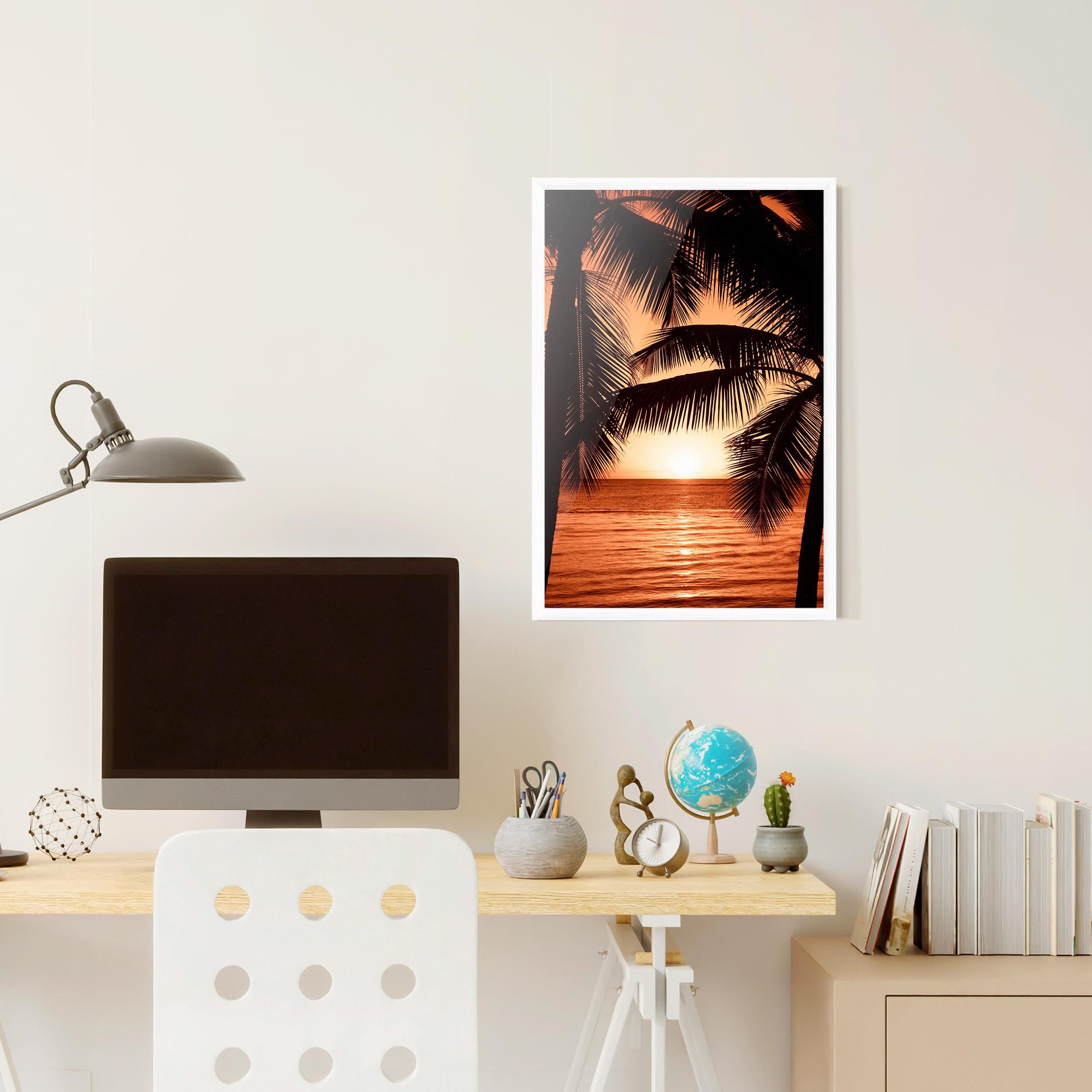 Gerahmte Poster Orange Sea mockup 6