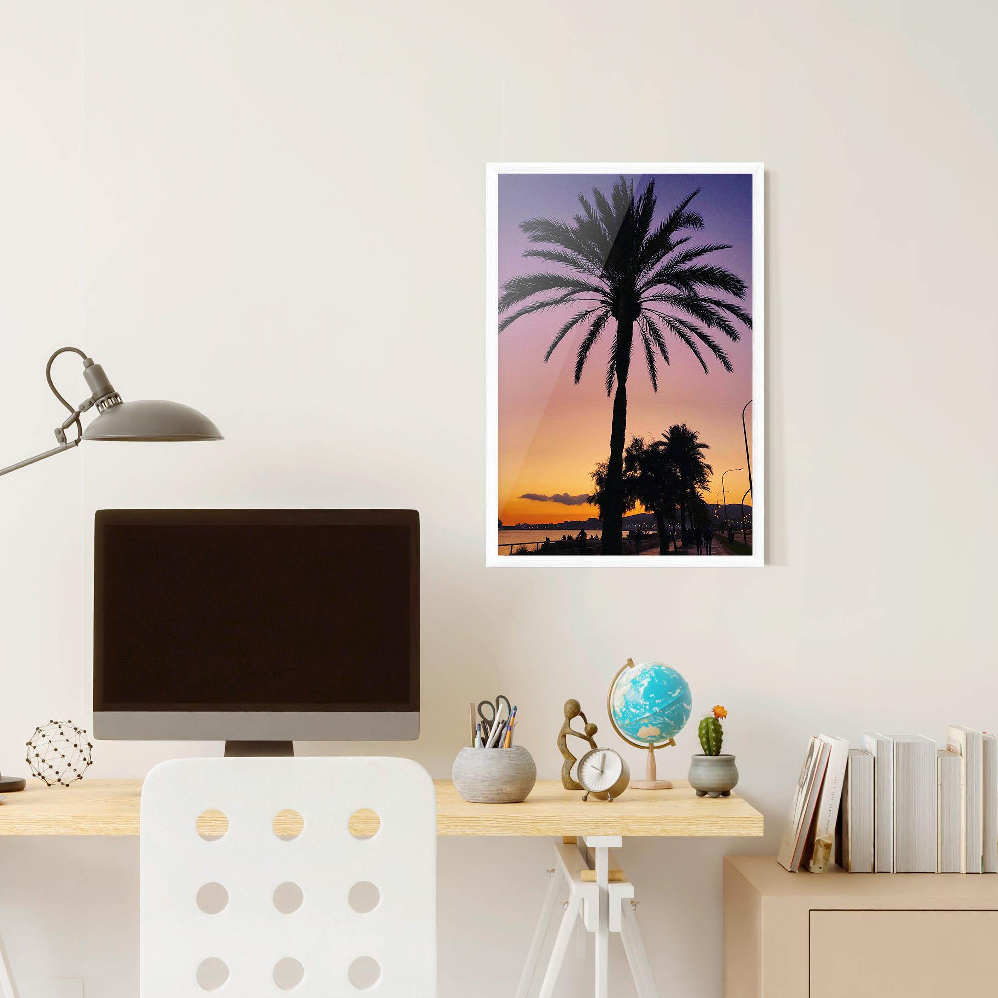Gerahmte Poster Purple Palm mockup 6