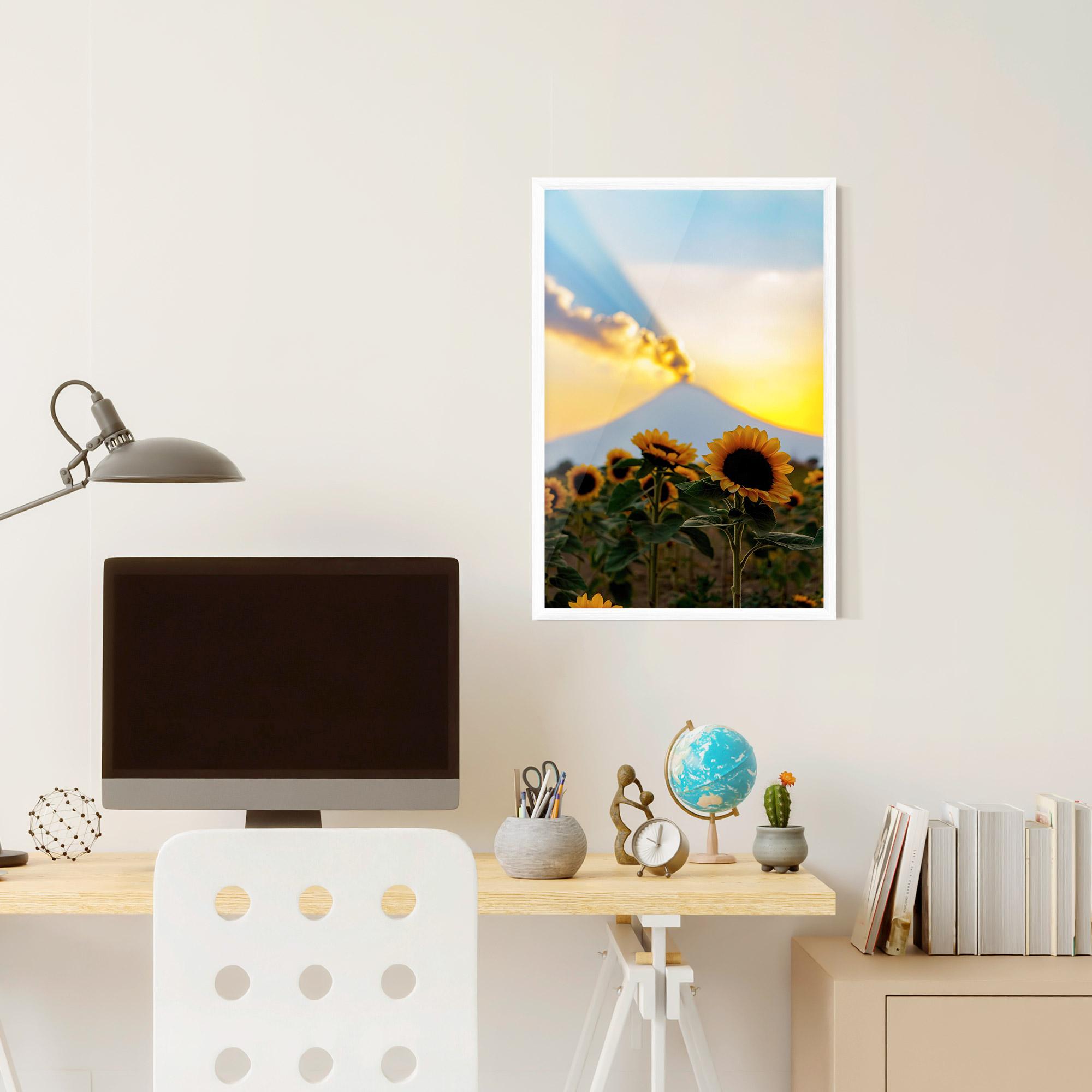 Gerahmte Poster Sunflower Sunset mockup 6