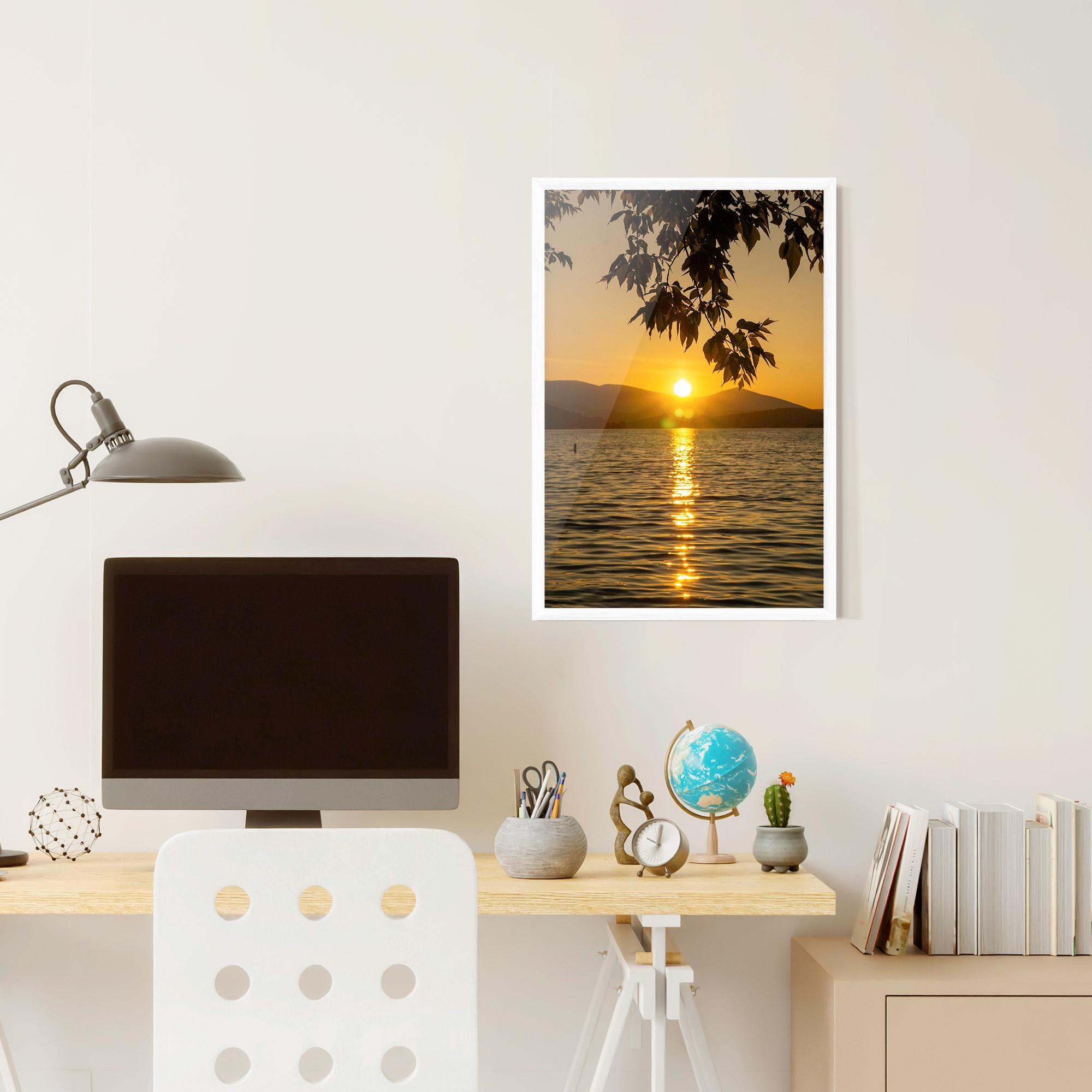 Gerahmte Poster Yellow Sunrise mockup 6