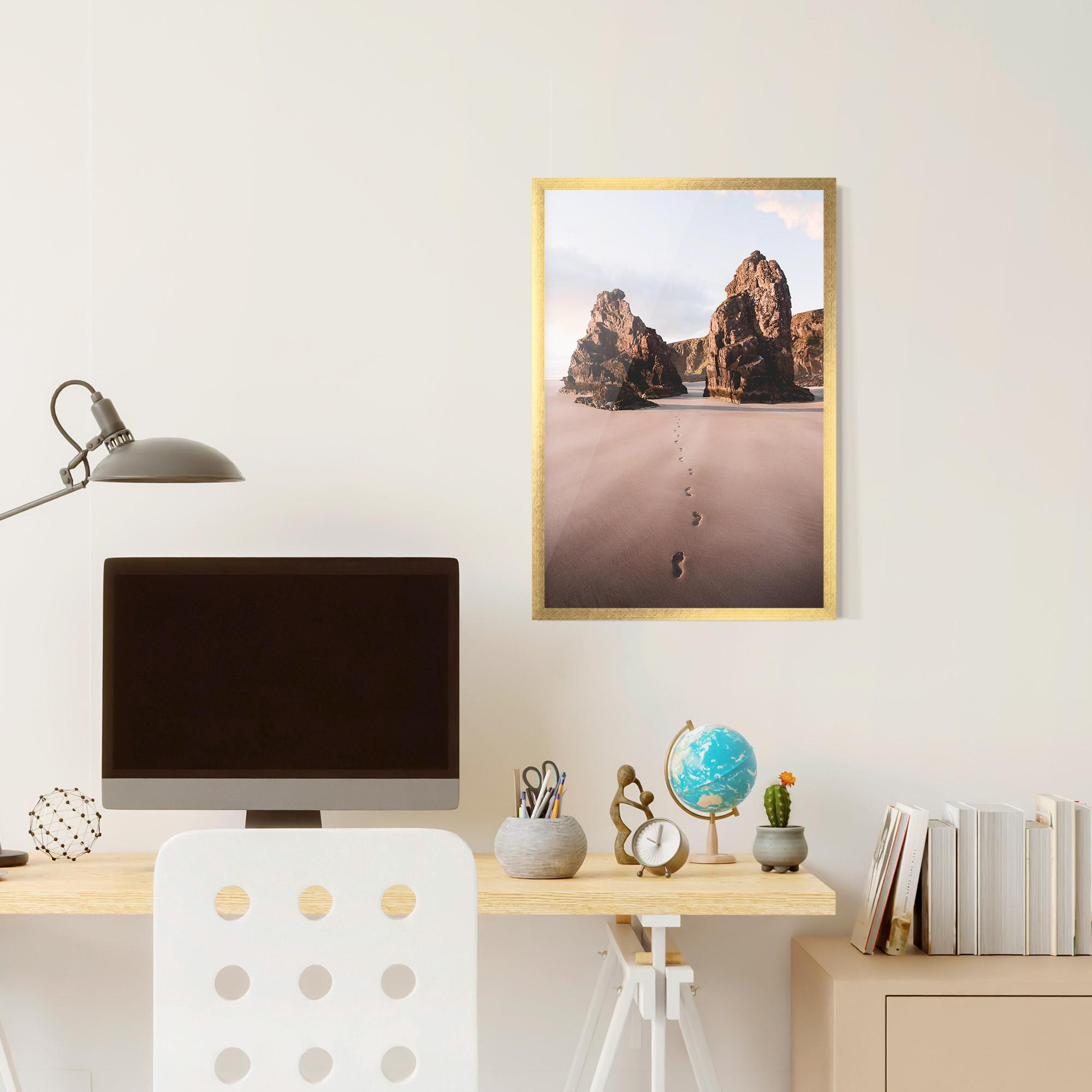 Gerahmte Poster Sand Mark mockup 6