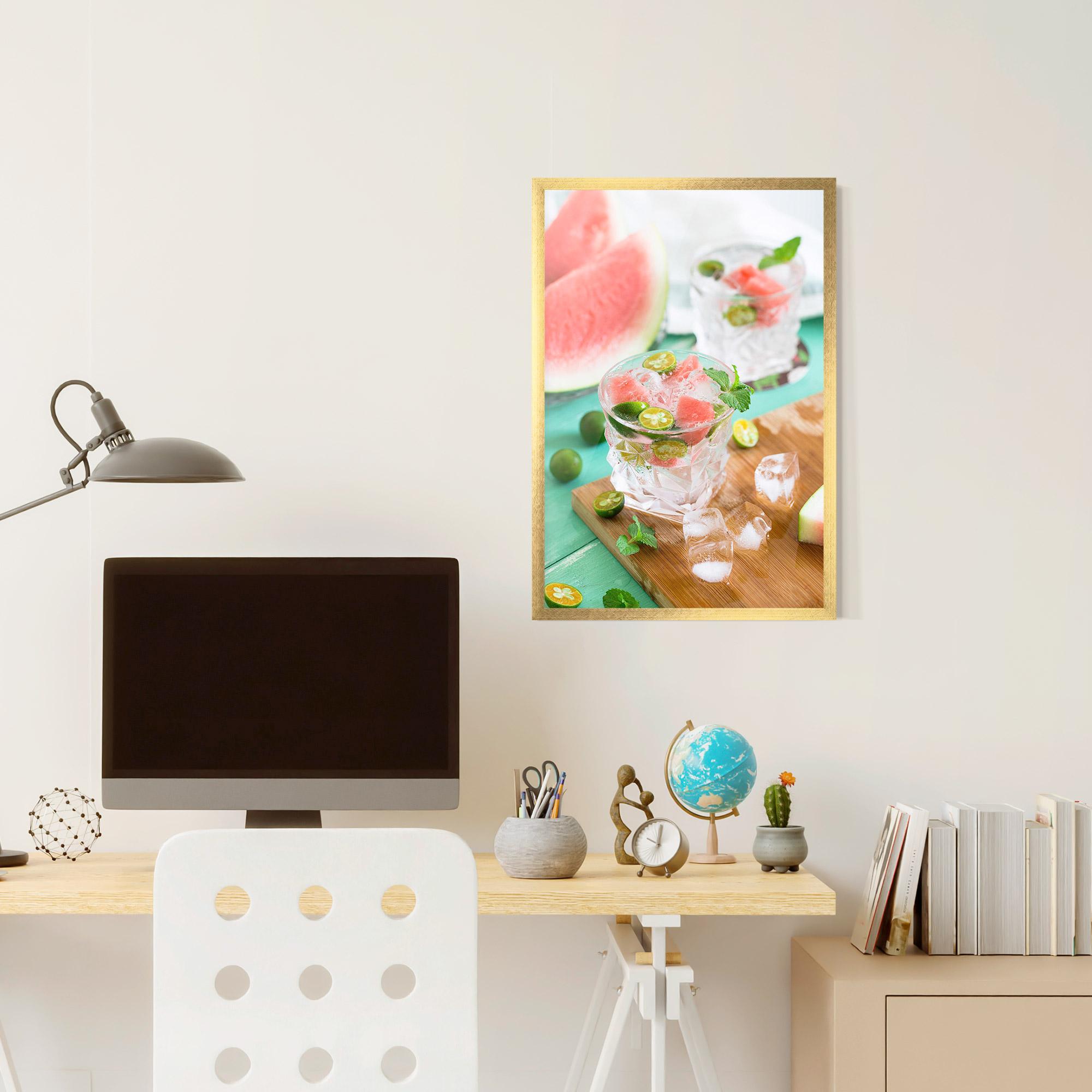 Gerahmte Poster Summer Drink mockup 6