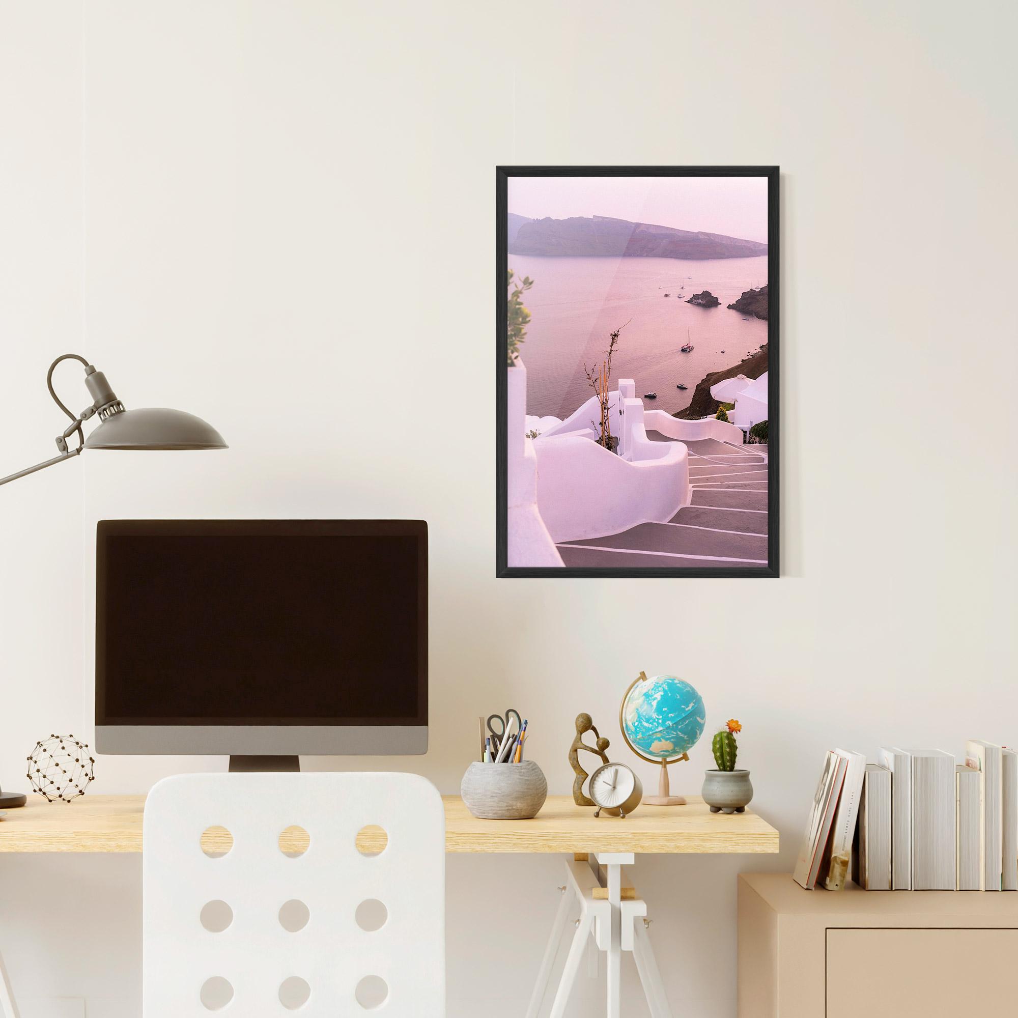 Gerahmte Poster Grece Strairs mockup 6