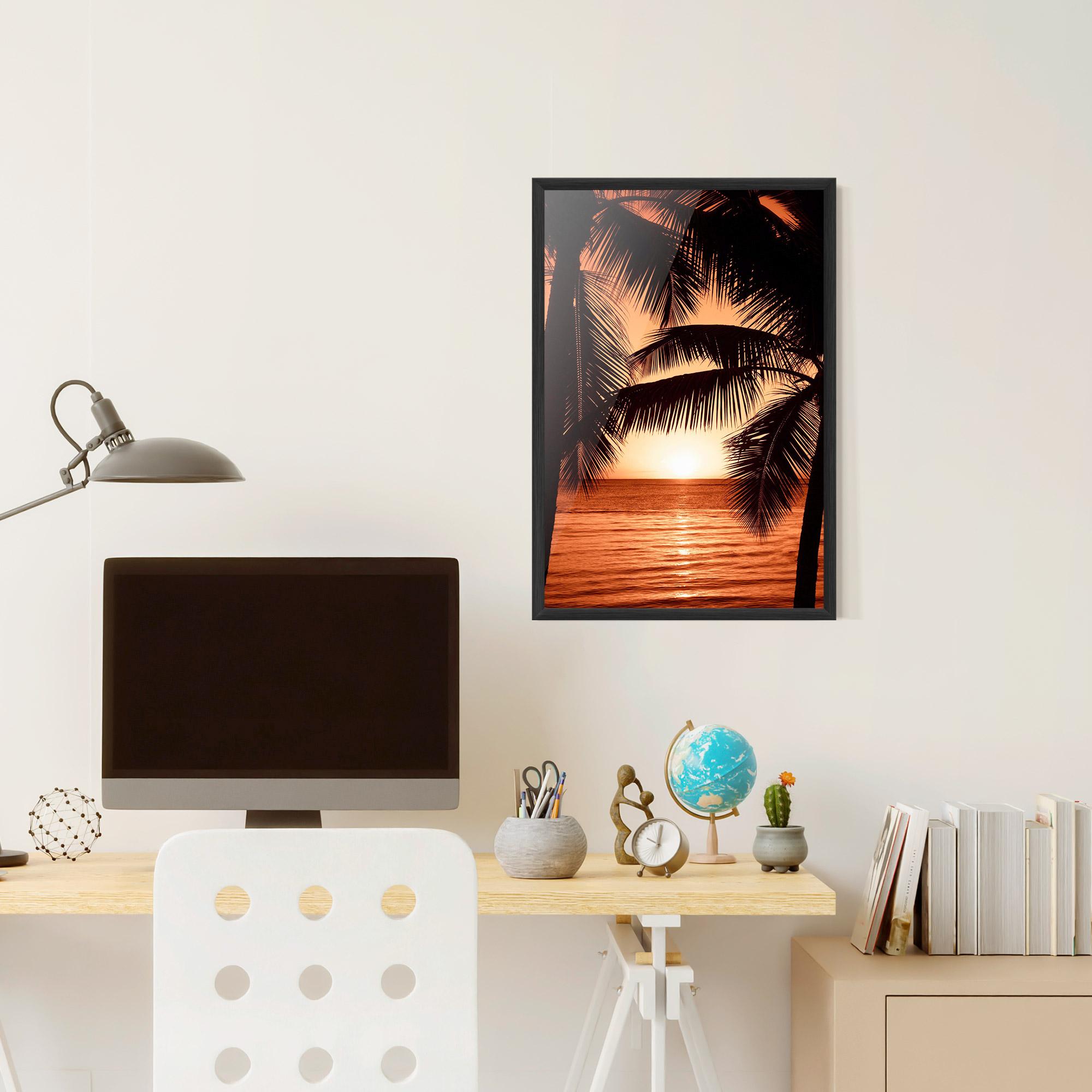 Gerahmte Poster Orange Sea mockup 6