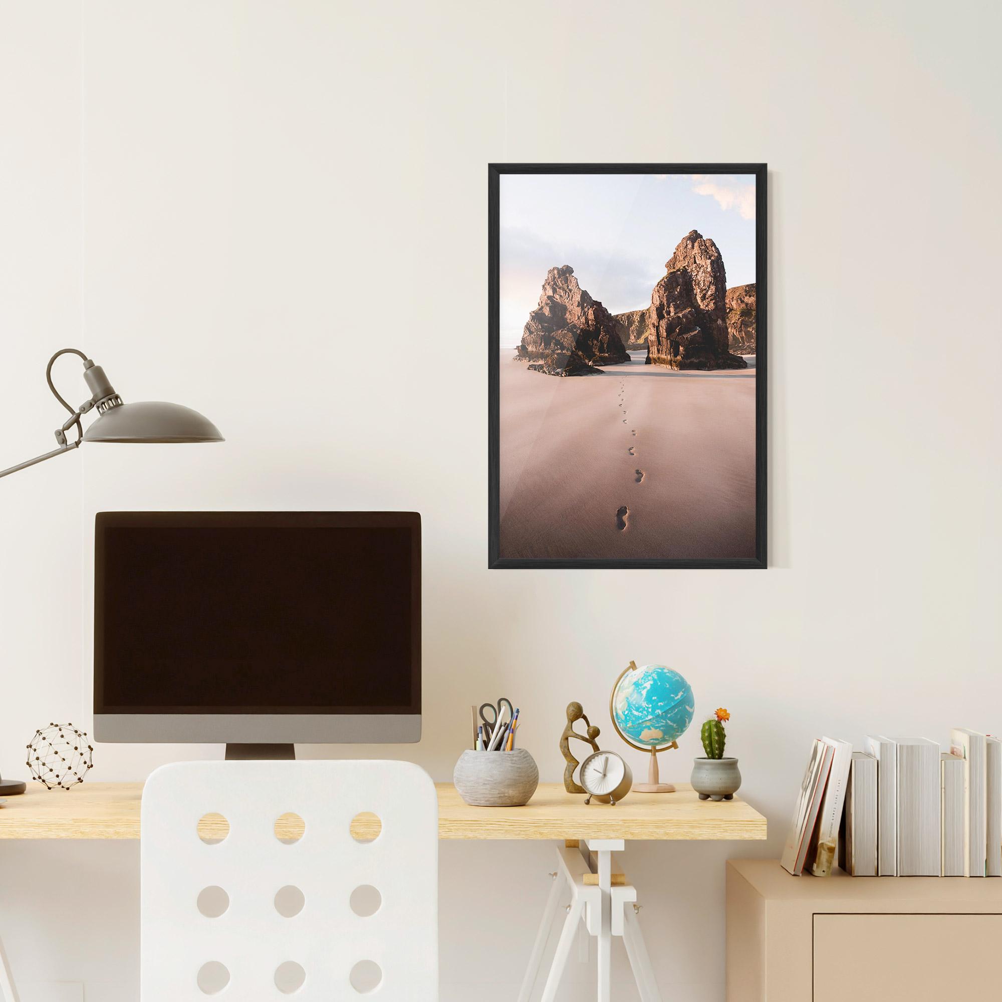 Gerahmte Poster Sand Mark mockup 6