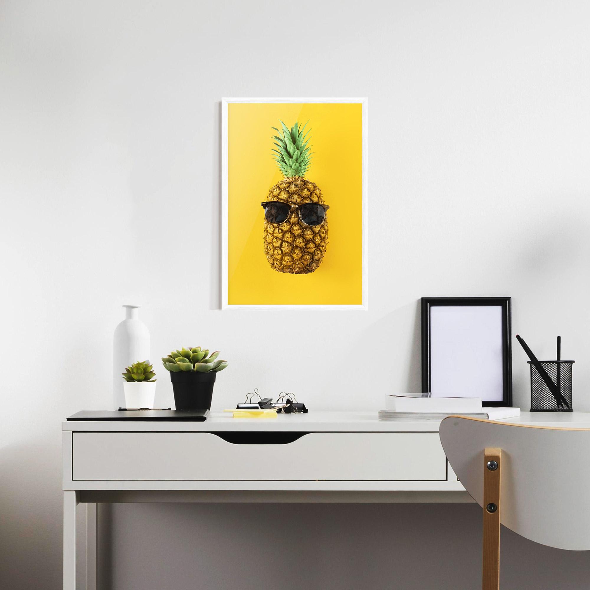 Gerahmte Poster Fresh Pineapple mockup 7