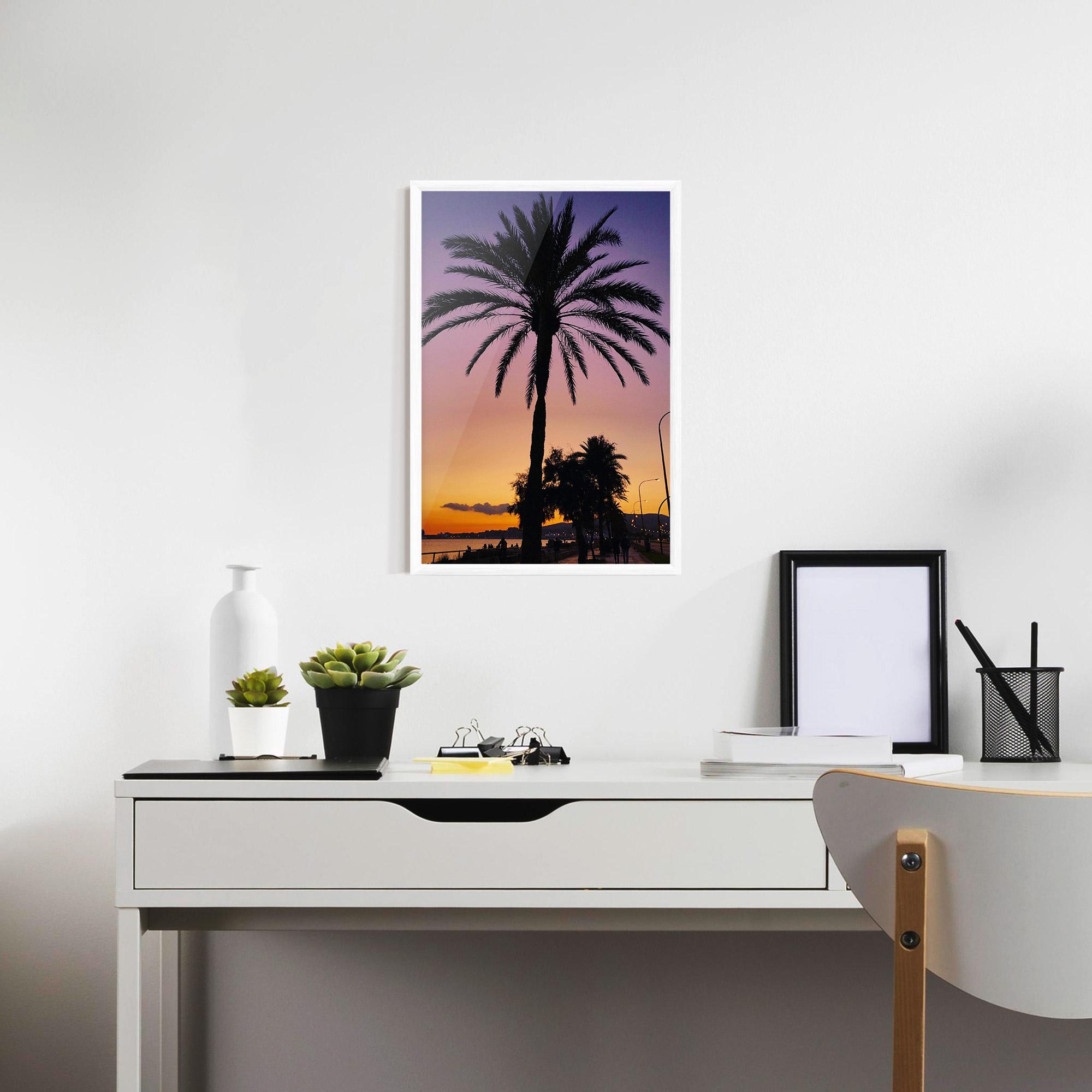 Gerahmte Poster Purple Palm mockup 7