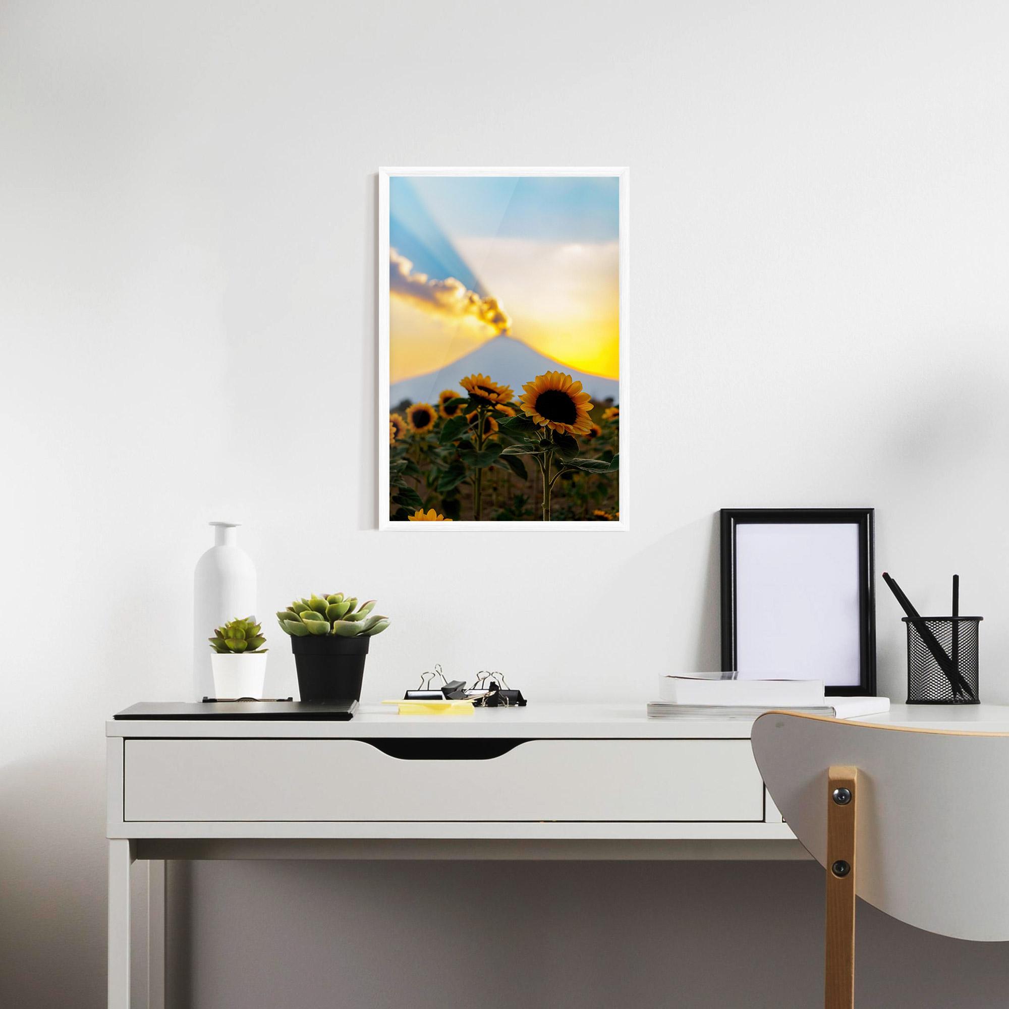 Gerahmte Poster Sunflower Sunset mockup 7