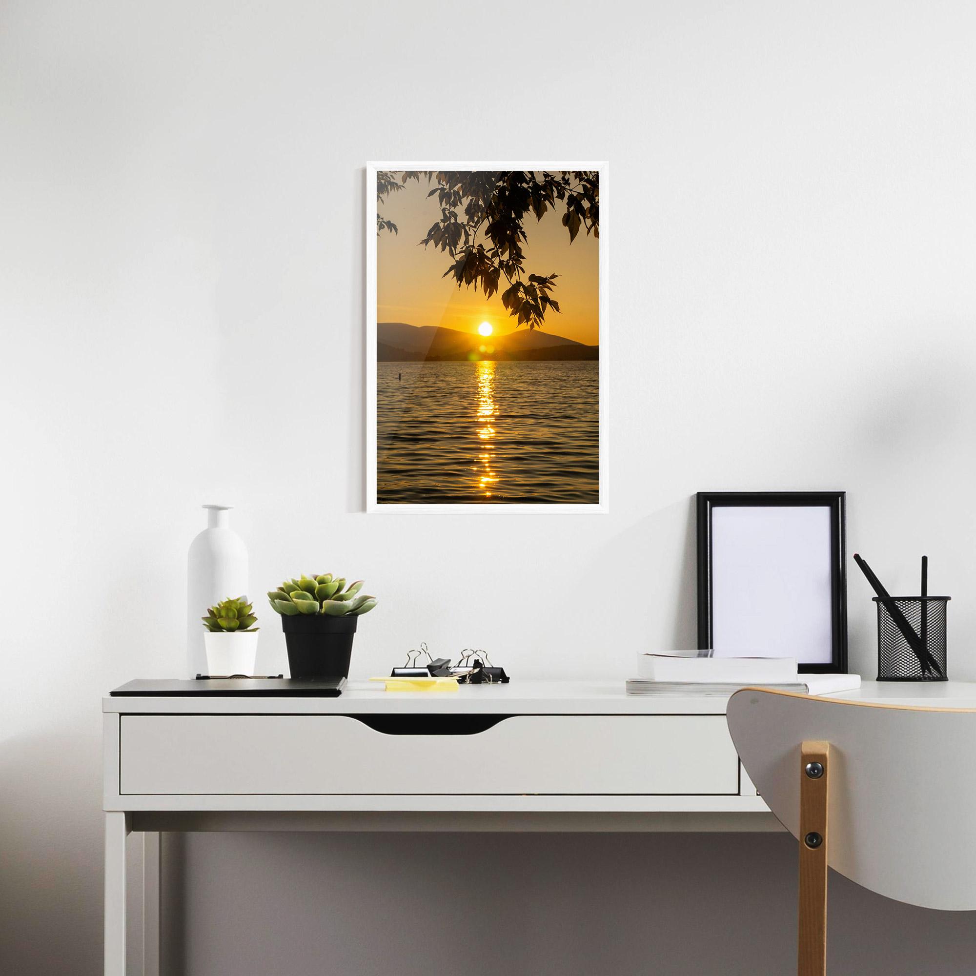 Gerahmte Poster Yellow Sunrise mockup 7