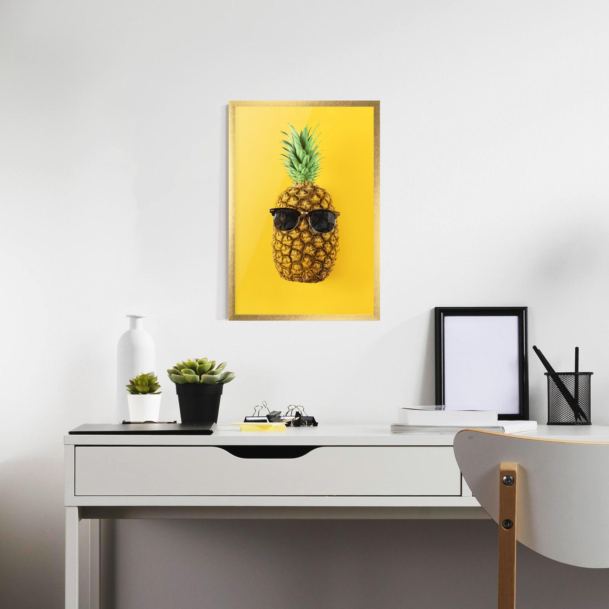 Gerahmte Poster Fresh Pineapple mockup 7