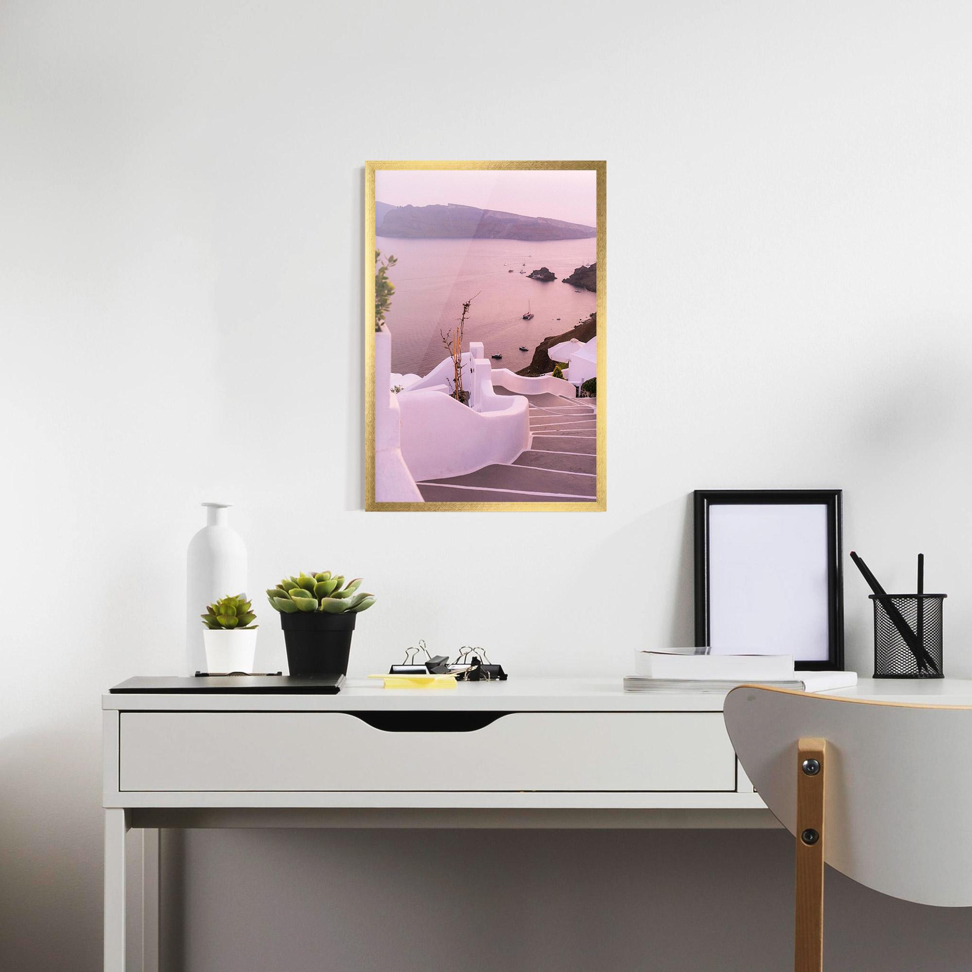 Gerahmte Poster Grece Strairs mockup 7