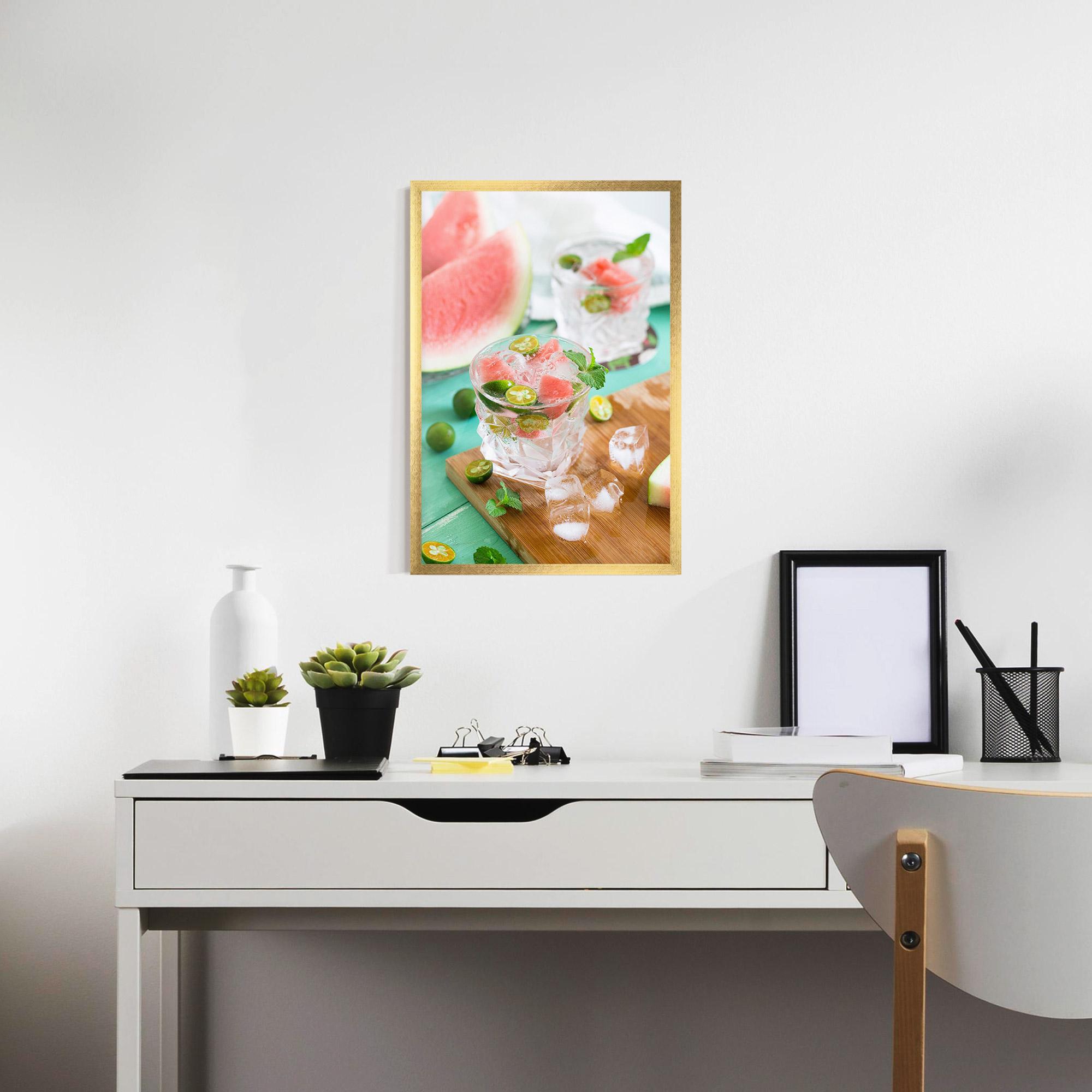 Gerahmte Poster Summer Drink mockup 7