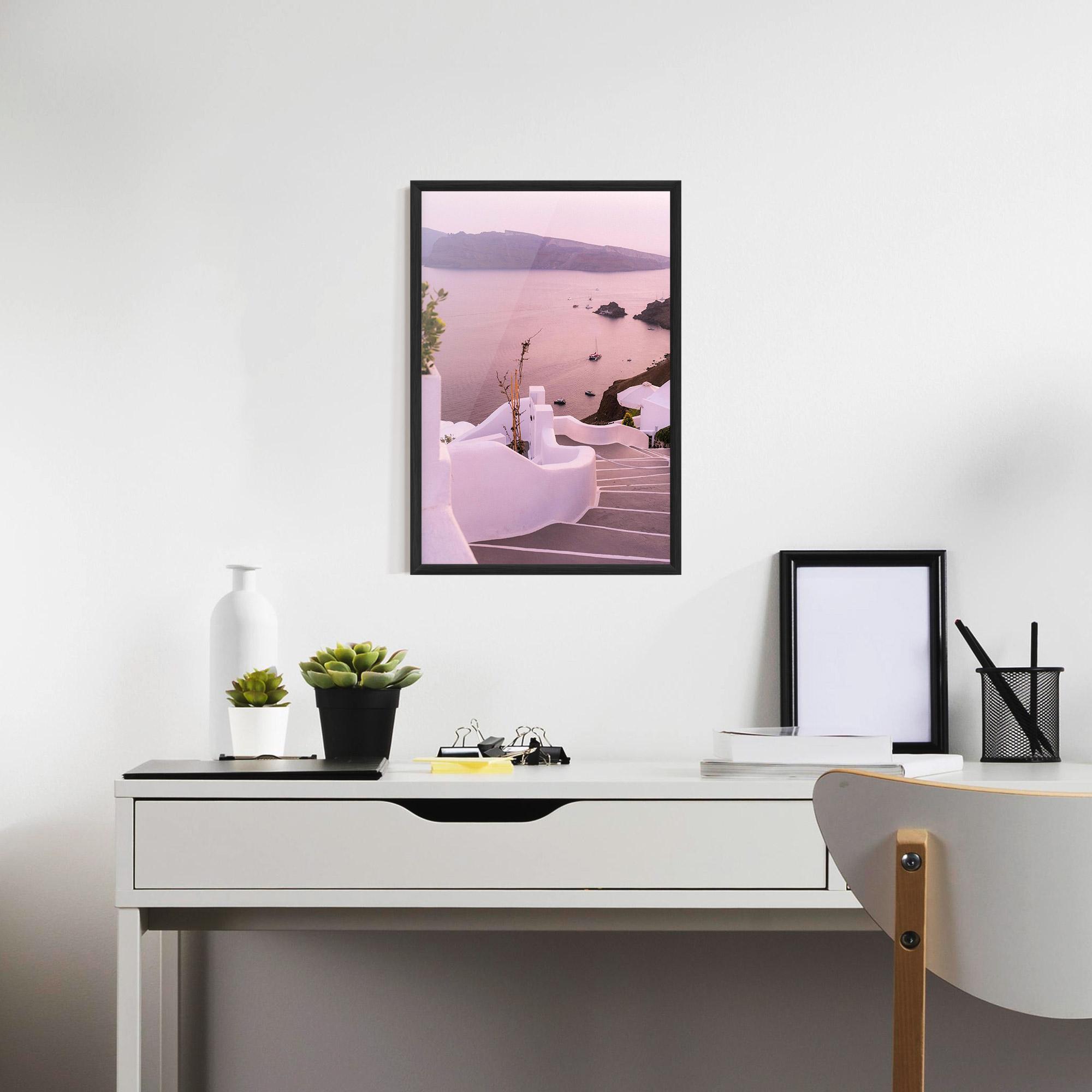 Gerahmte Poster Grece Strairs mockup 7