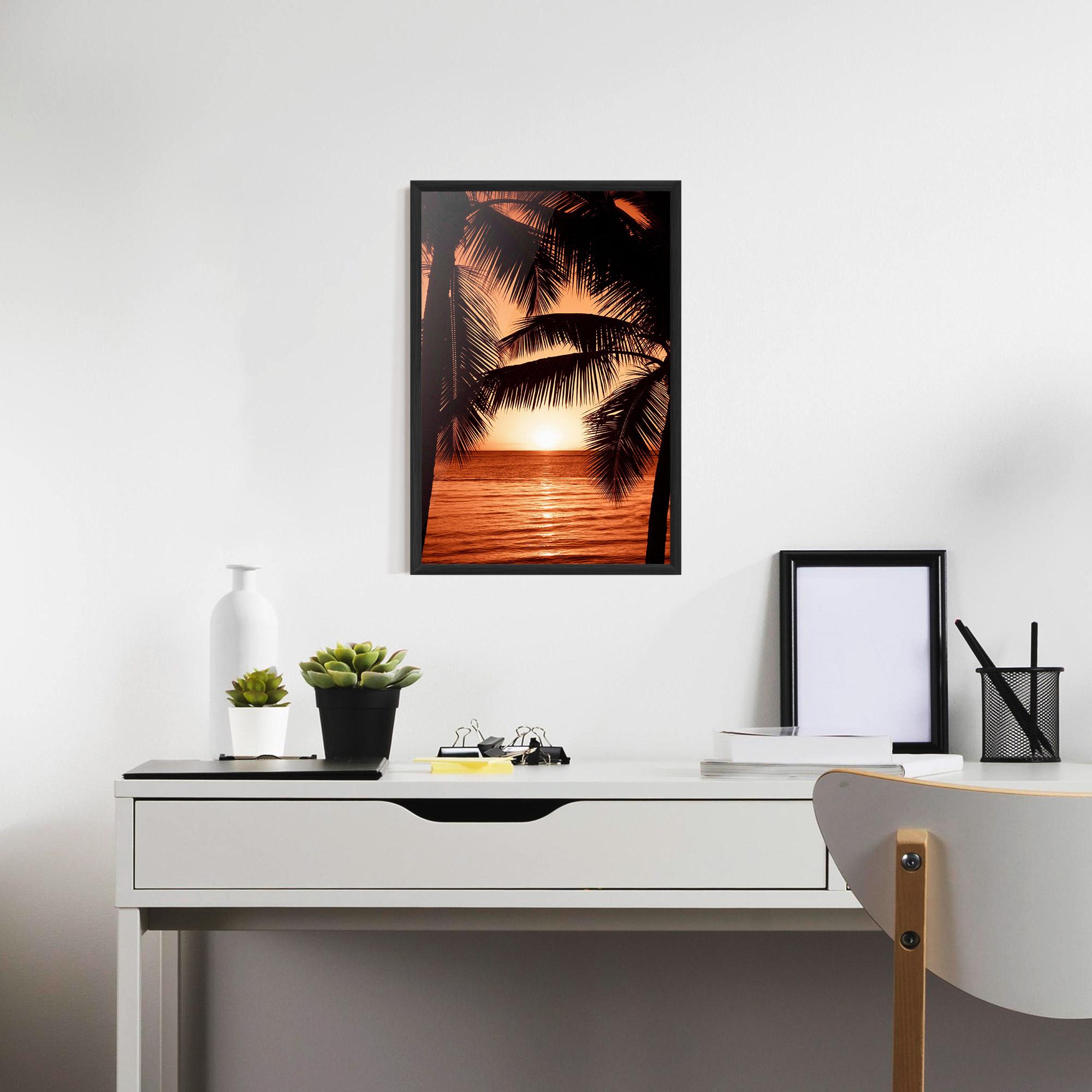 Gerahmte Poster Orange Sea mockup 7