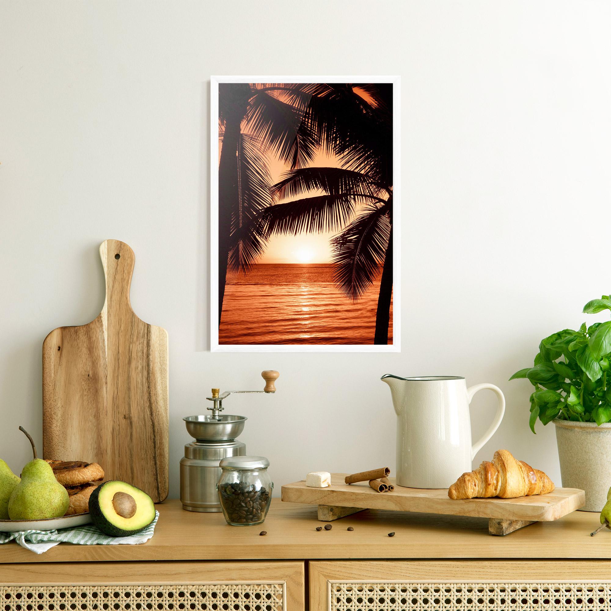 Gerahmte Poster Orange Sea mockup 8