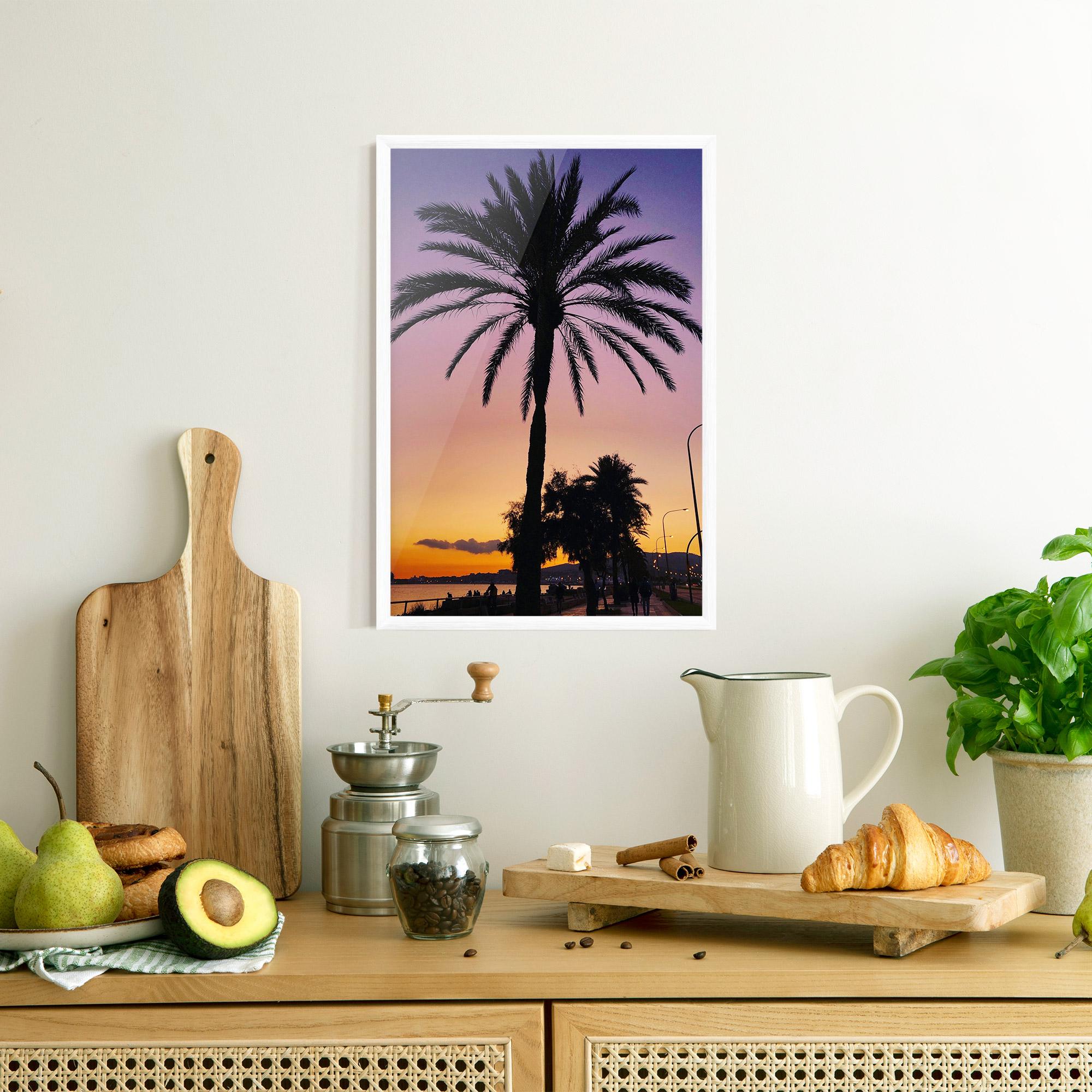 Gerahmte Poster Purple Palm mockup 8