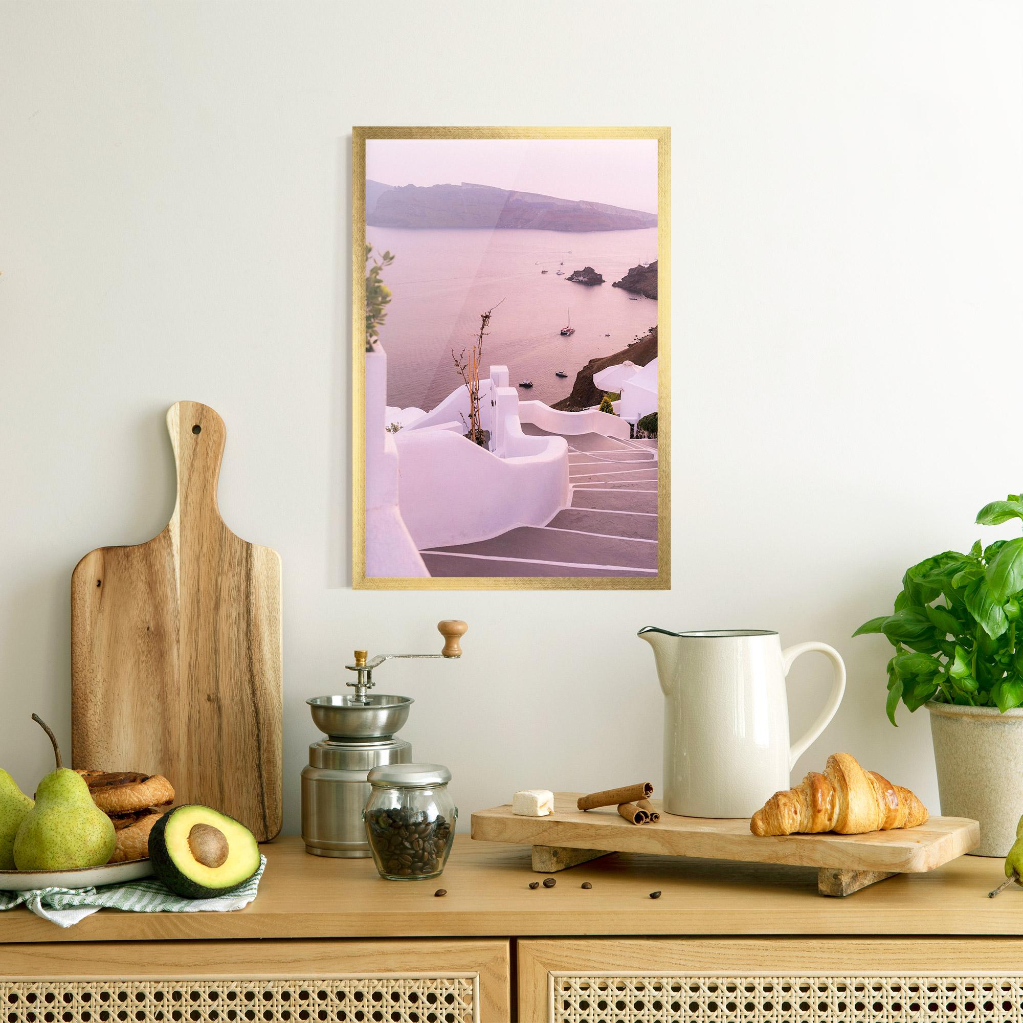 Gerahmte Poster Grece Strairs mockup 8