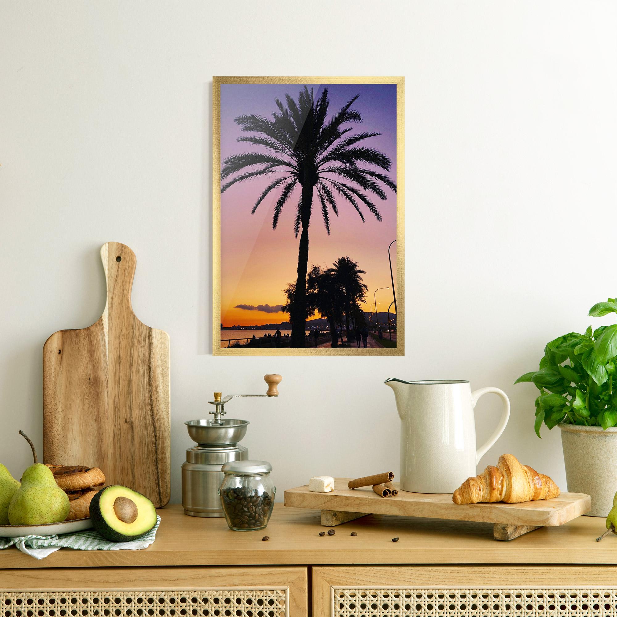 Gerahmte Poster Purple Palm mockup 8