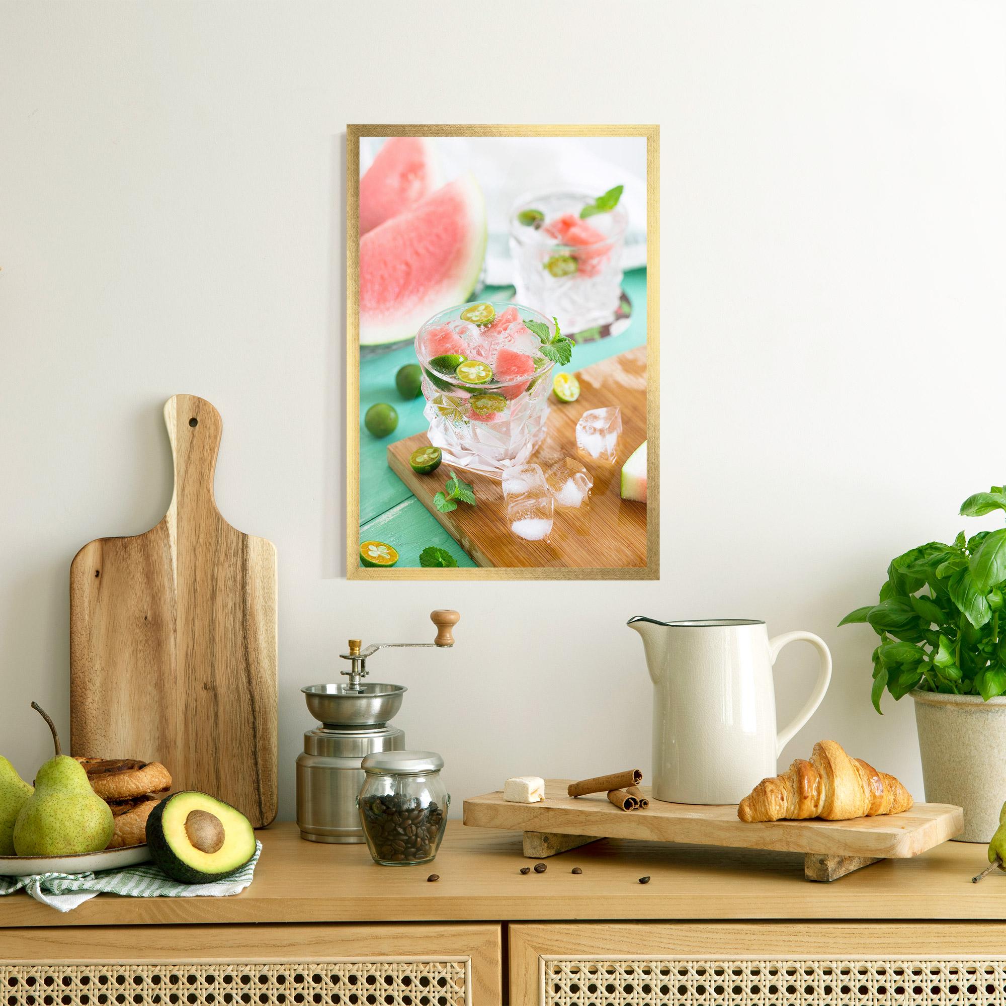 Gerahmte Poster Summer Drink mockup 8